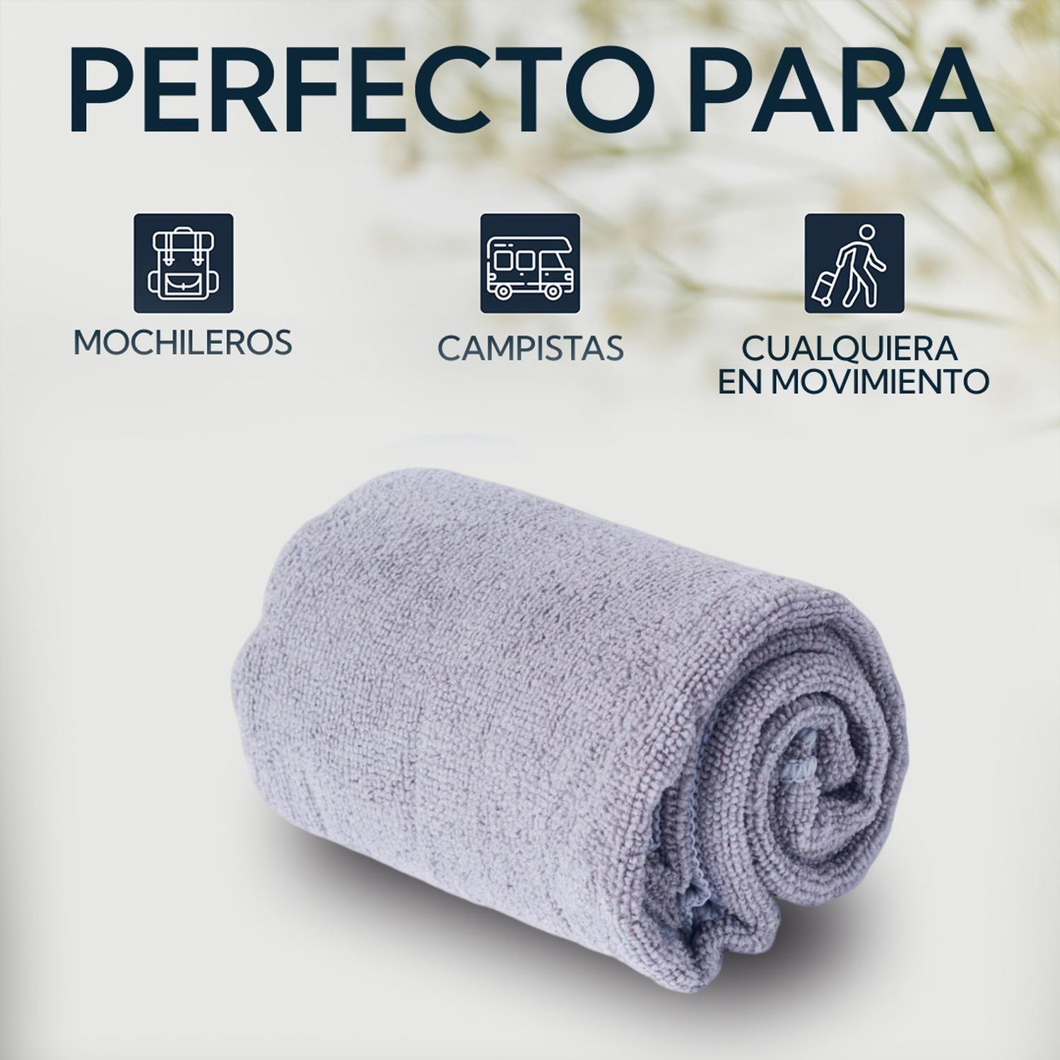 Toalla Microfibra Terry Gris-4