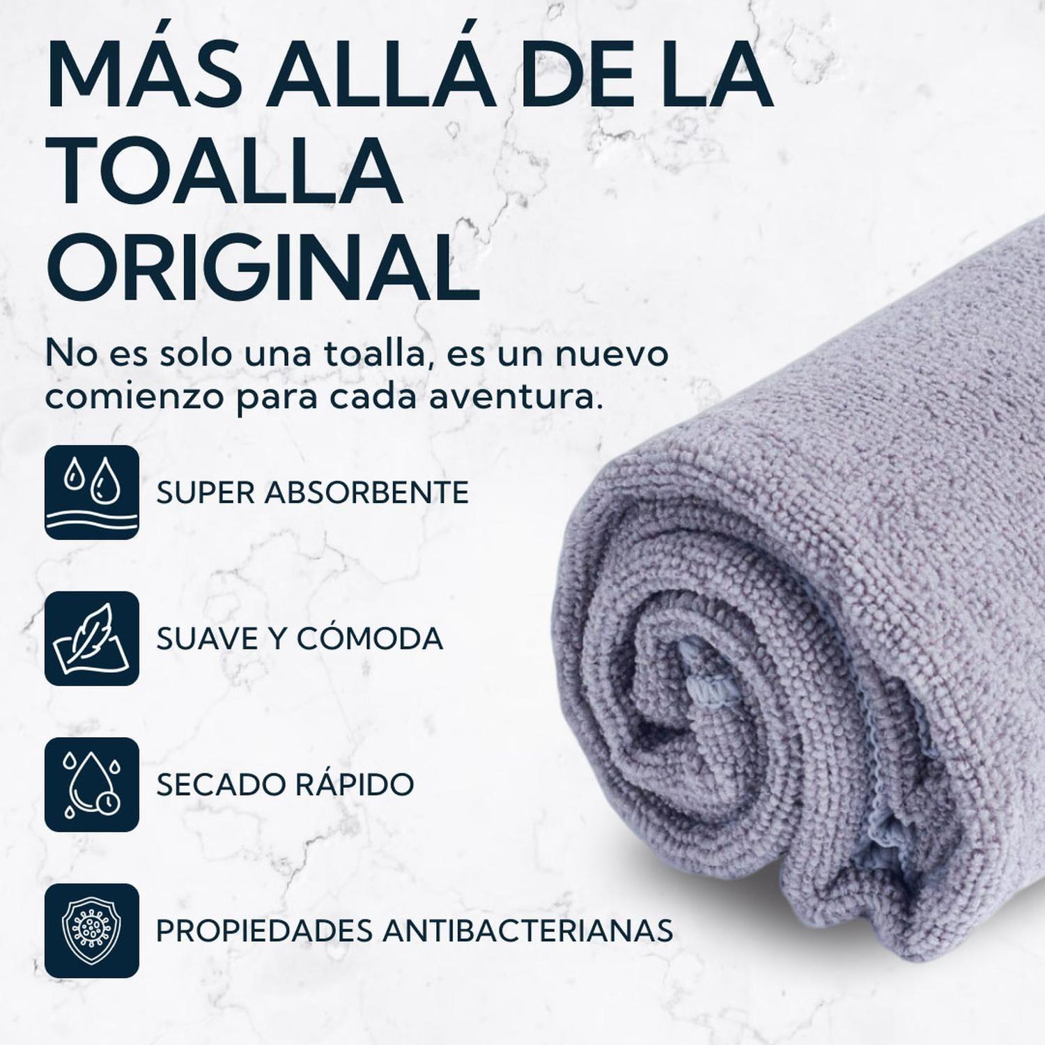 Toalla Microfibra Terry Gris-2