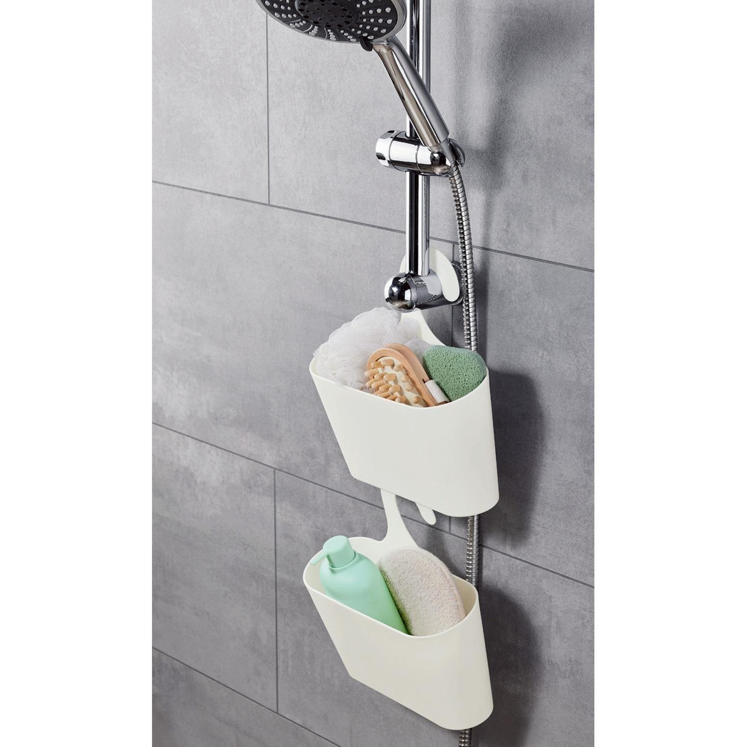 Canasto Plástico Baño Blanco-4