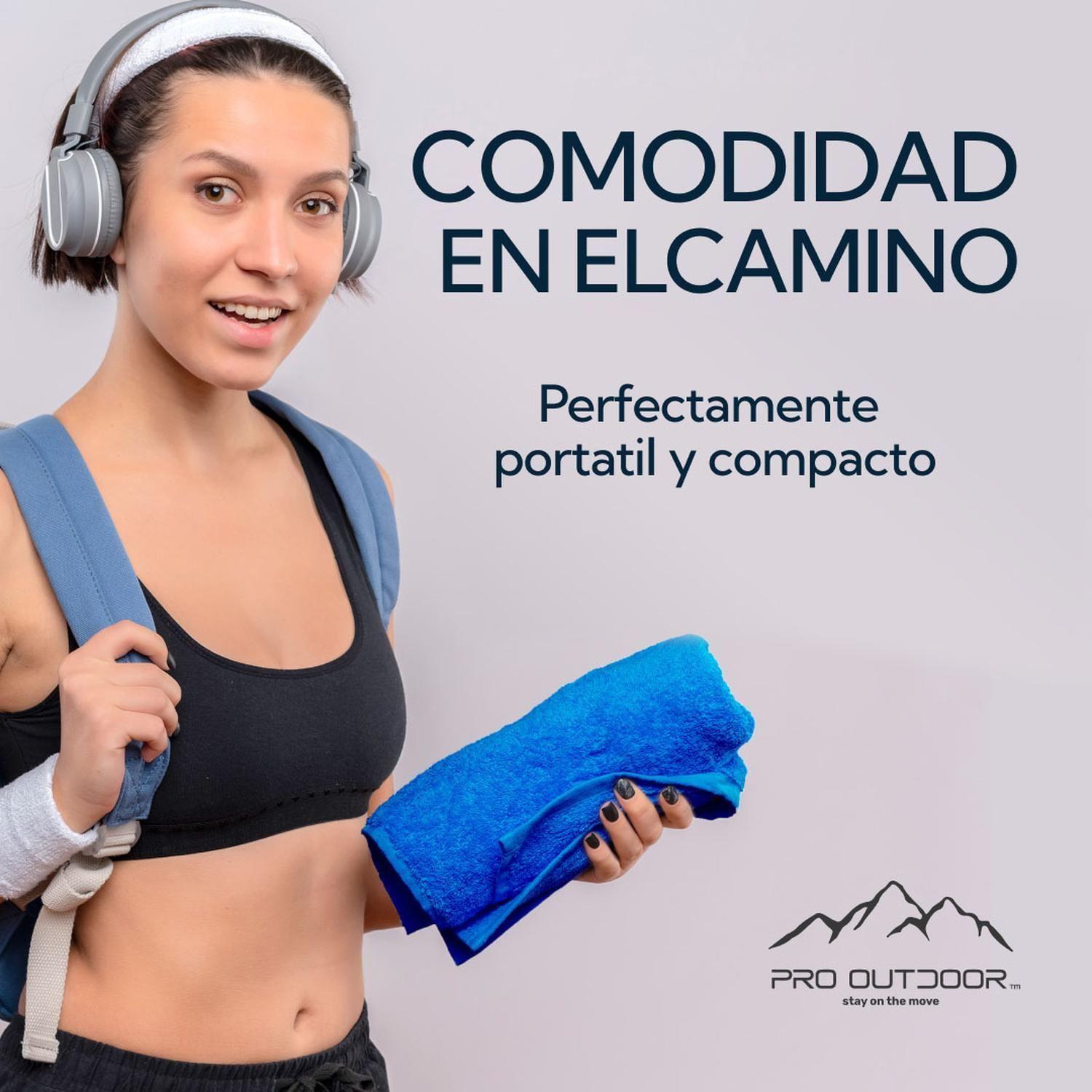 Toalla Extra Grande Microfibra Terry Azul 2 Unidades-3