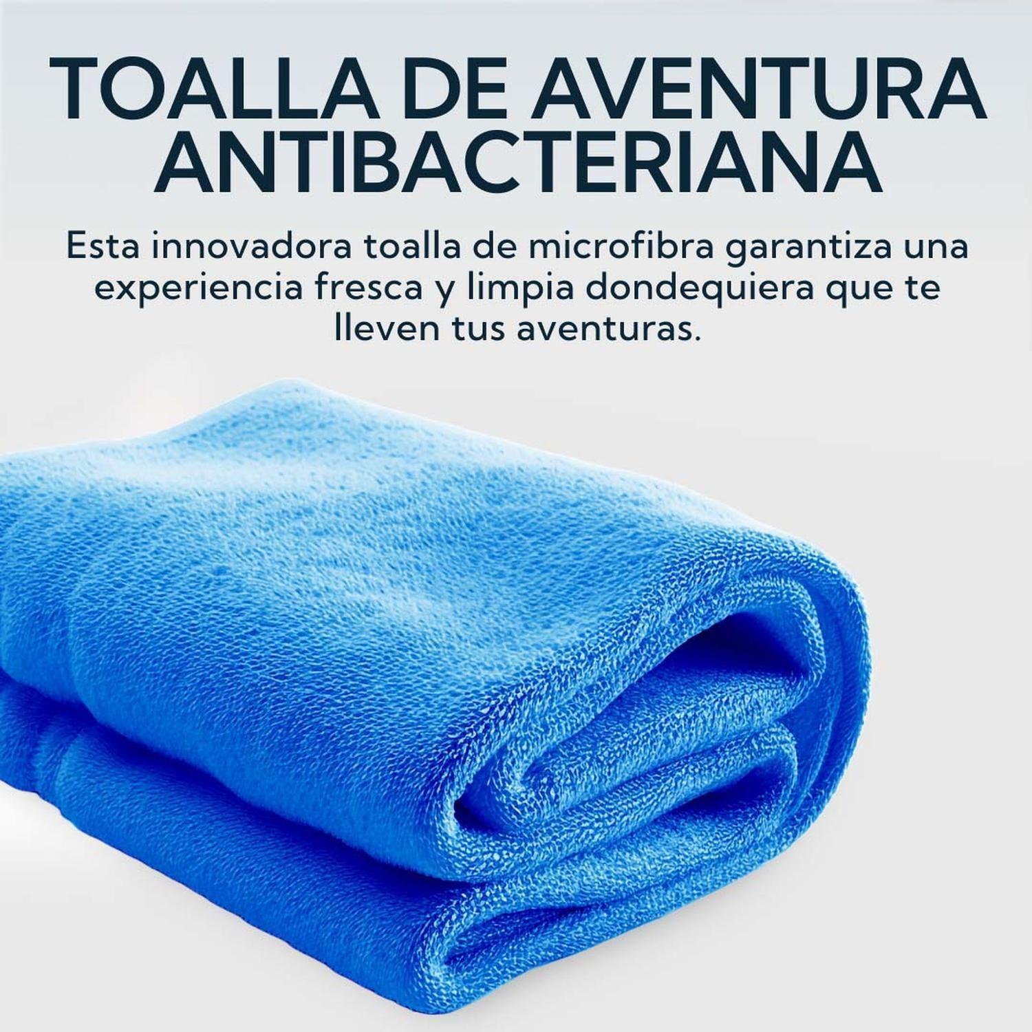 Toalla Extra Grande Microfibra Terry Azul 2 Unidades-6