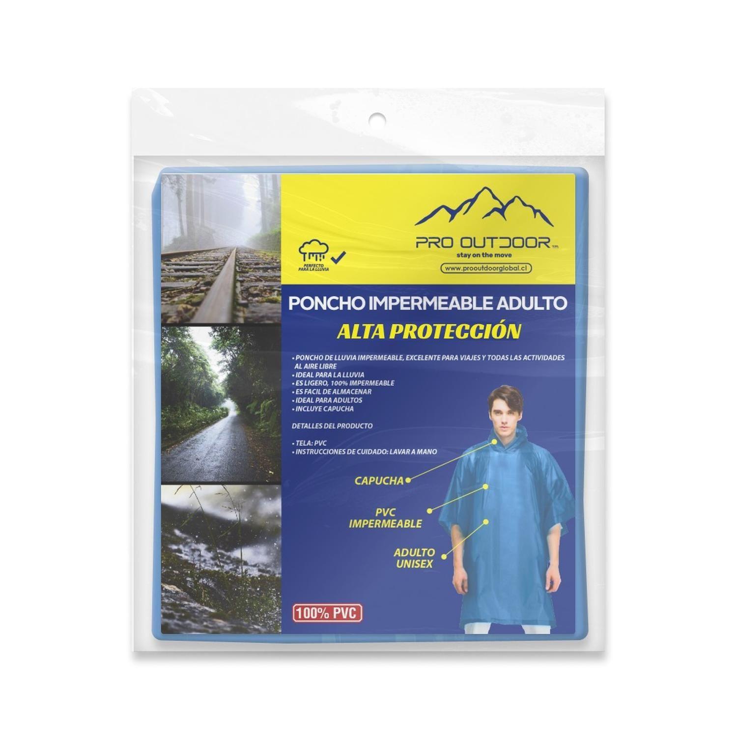 Poncho Para Lluvia Impermeable Pro Outdoor-4