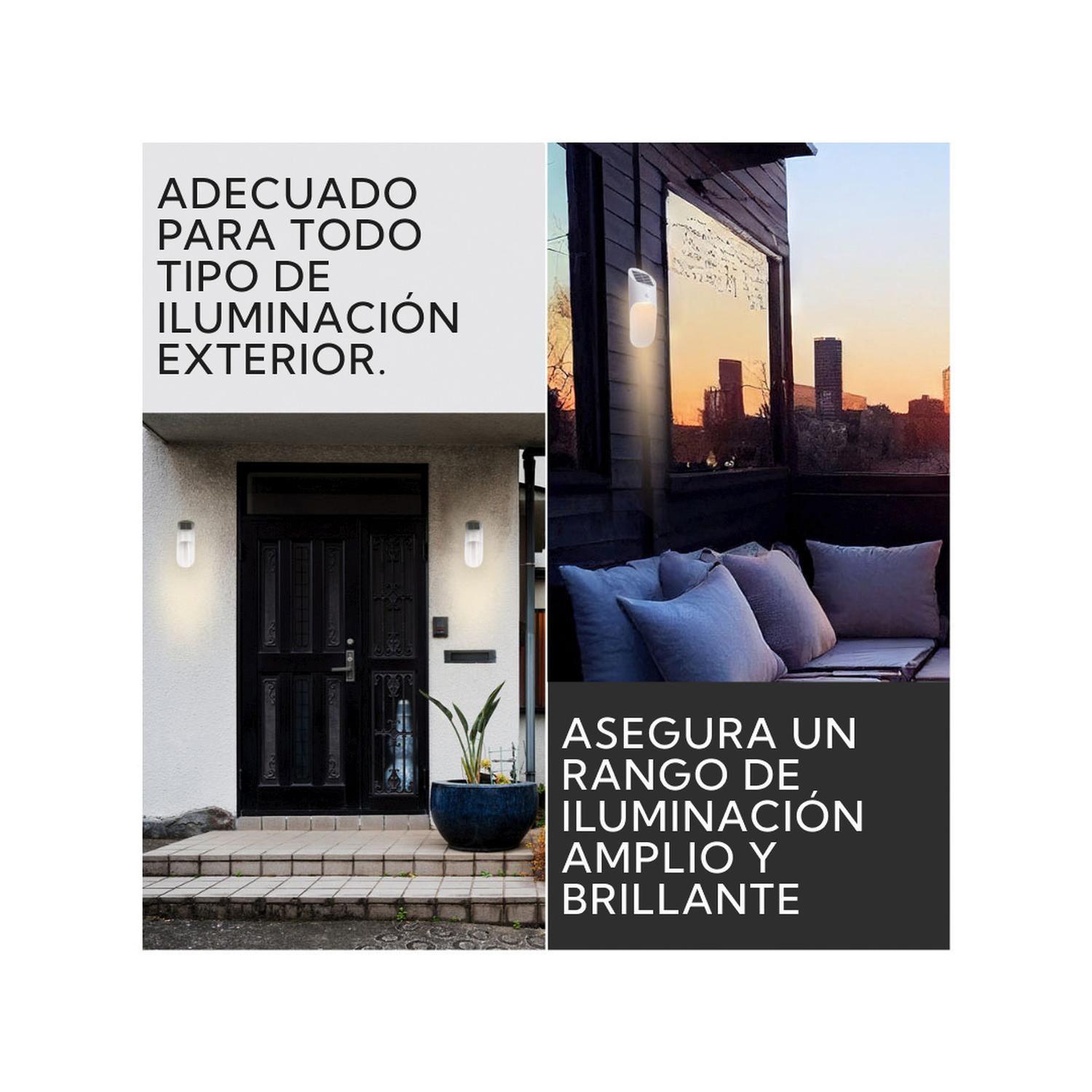 Pack 4 Aplique Led Solar Para Exterior Blanco-7