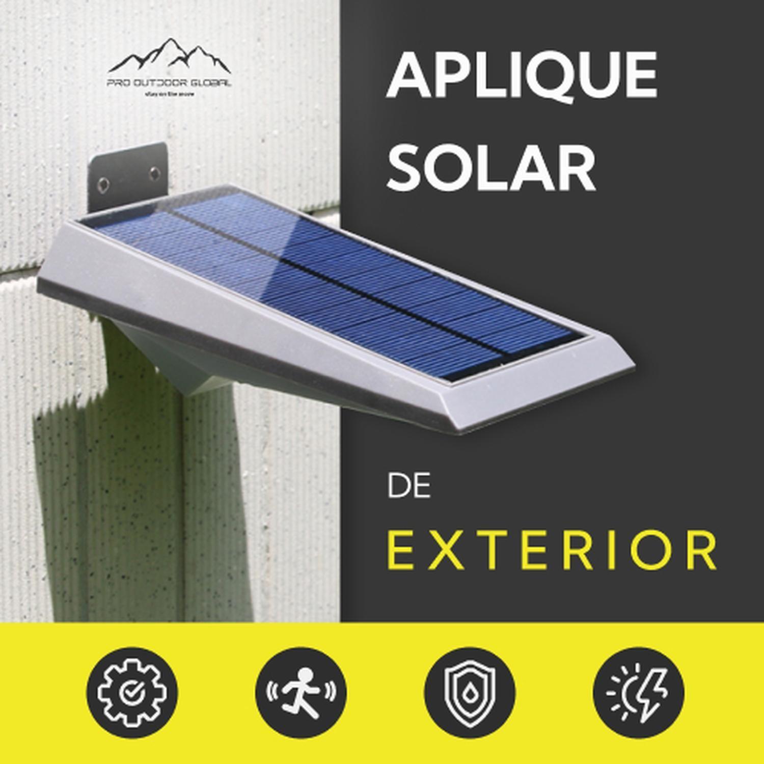 Aplique Solar Contra Agua Ultra Plano Con Sensor De Movimiento-2