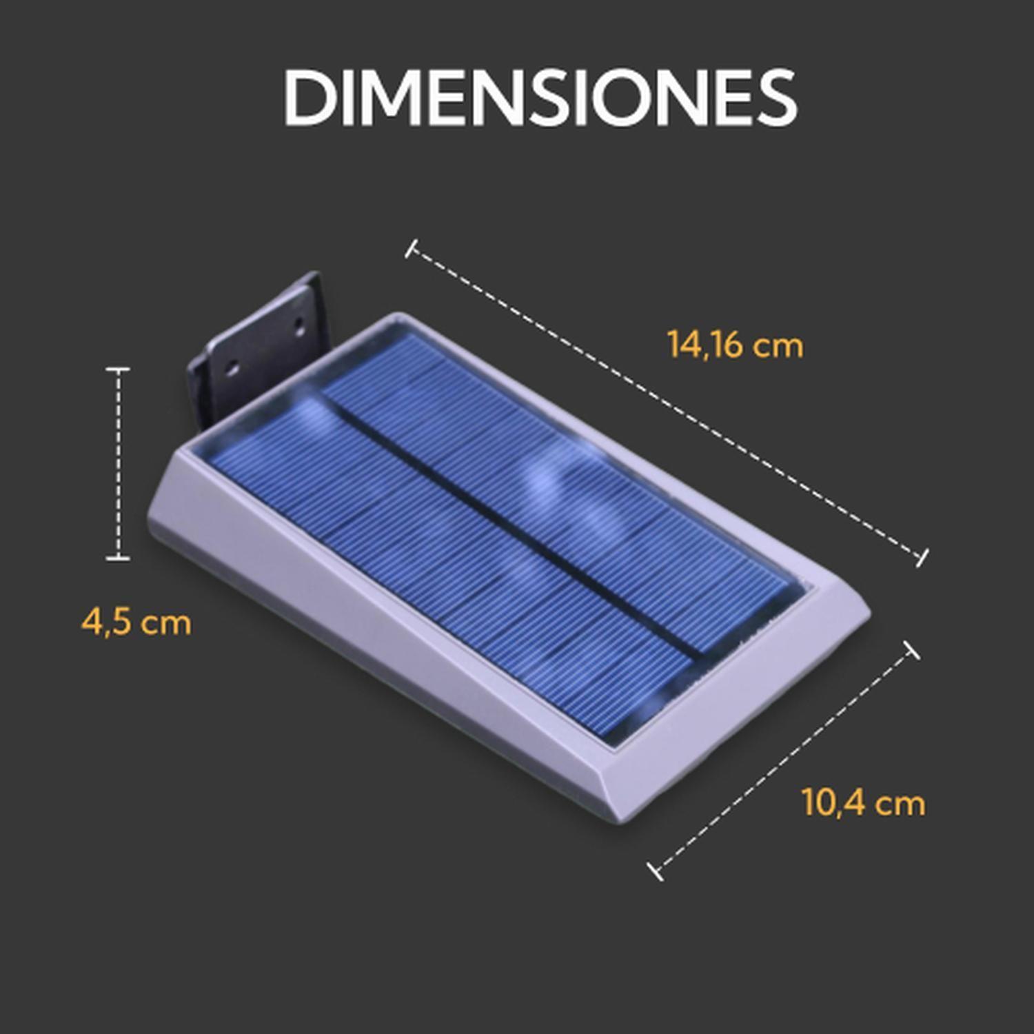 Aplique Solar Contra Agua Ultra Plano Con Sensor De Movimiento-3