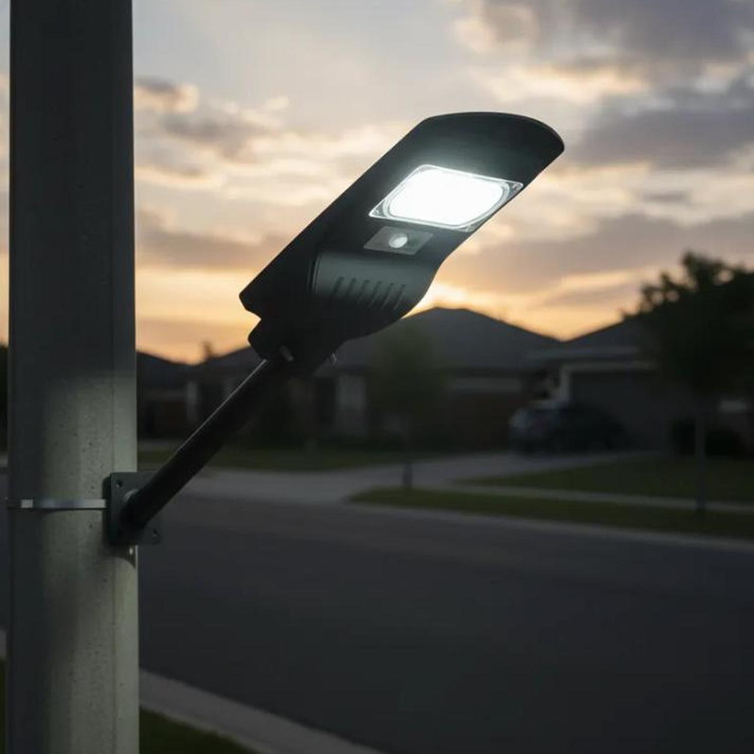 Pack 2 Luminaria Led 100 W Solar Contra Agua-4