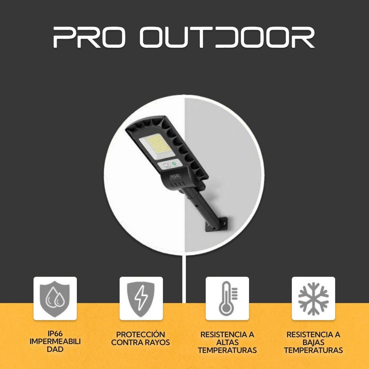 Pack 2 Luminaria Led 100 W Solar Contra Agua-6