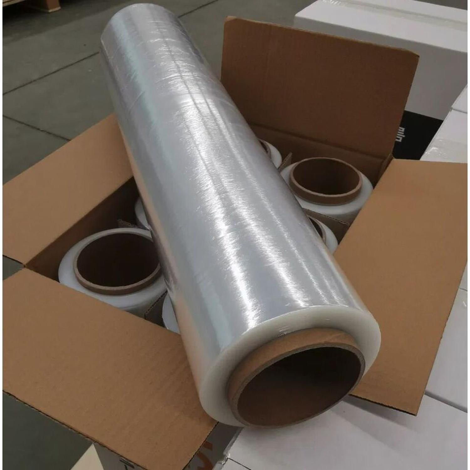 Rollo de Film Embalaje Transparente Plástico Stretch Paletizador Alusa-3