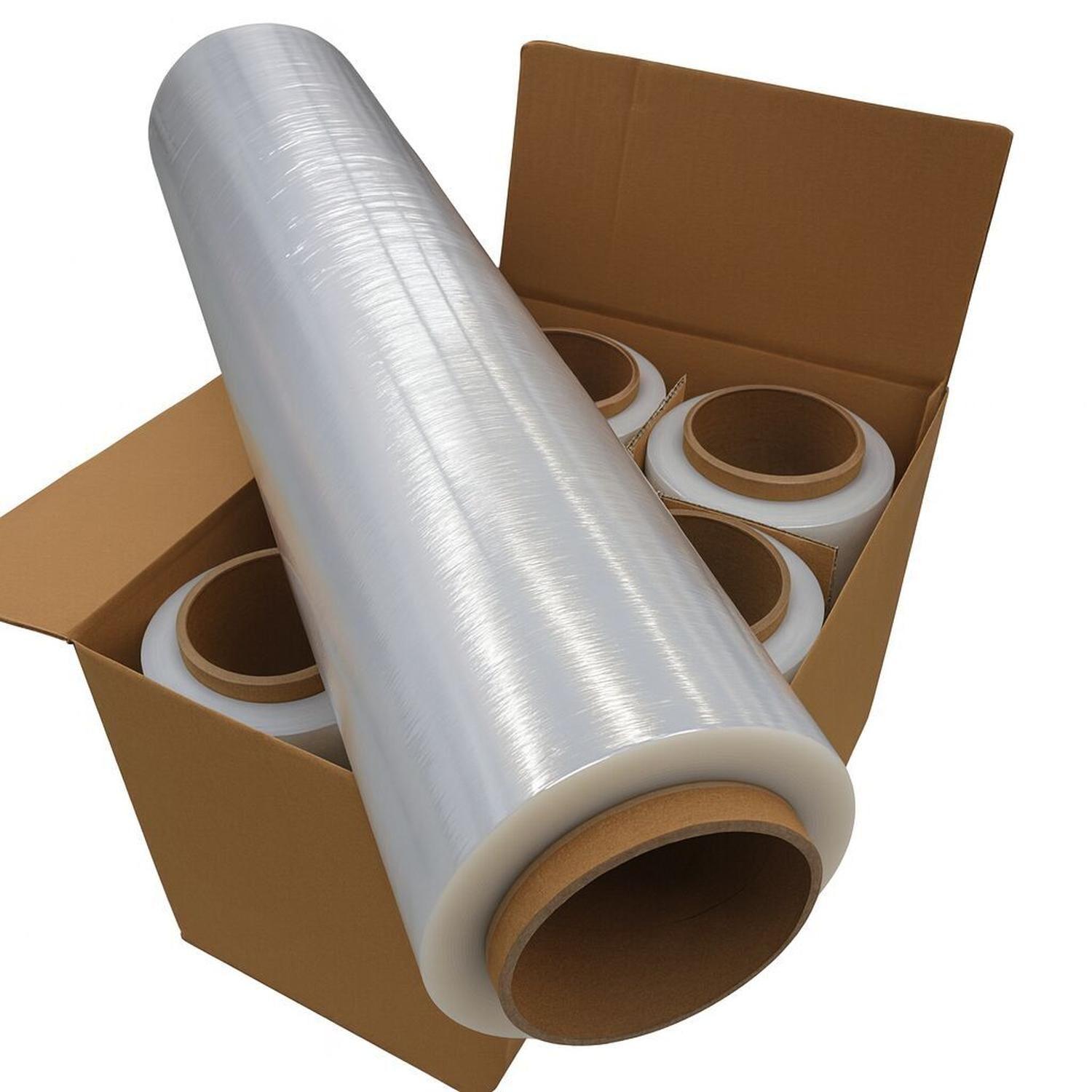 Rollo de Film Embalaje Transparente Plástico Stretch Paletizador Alusa-4