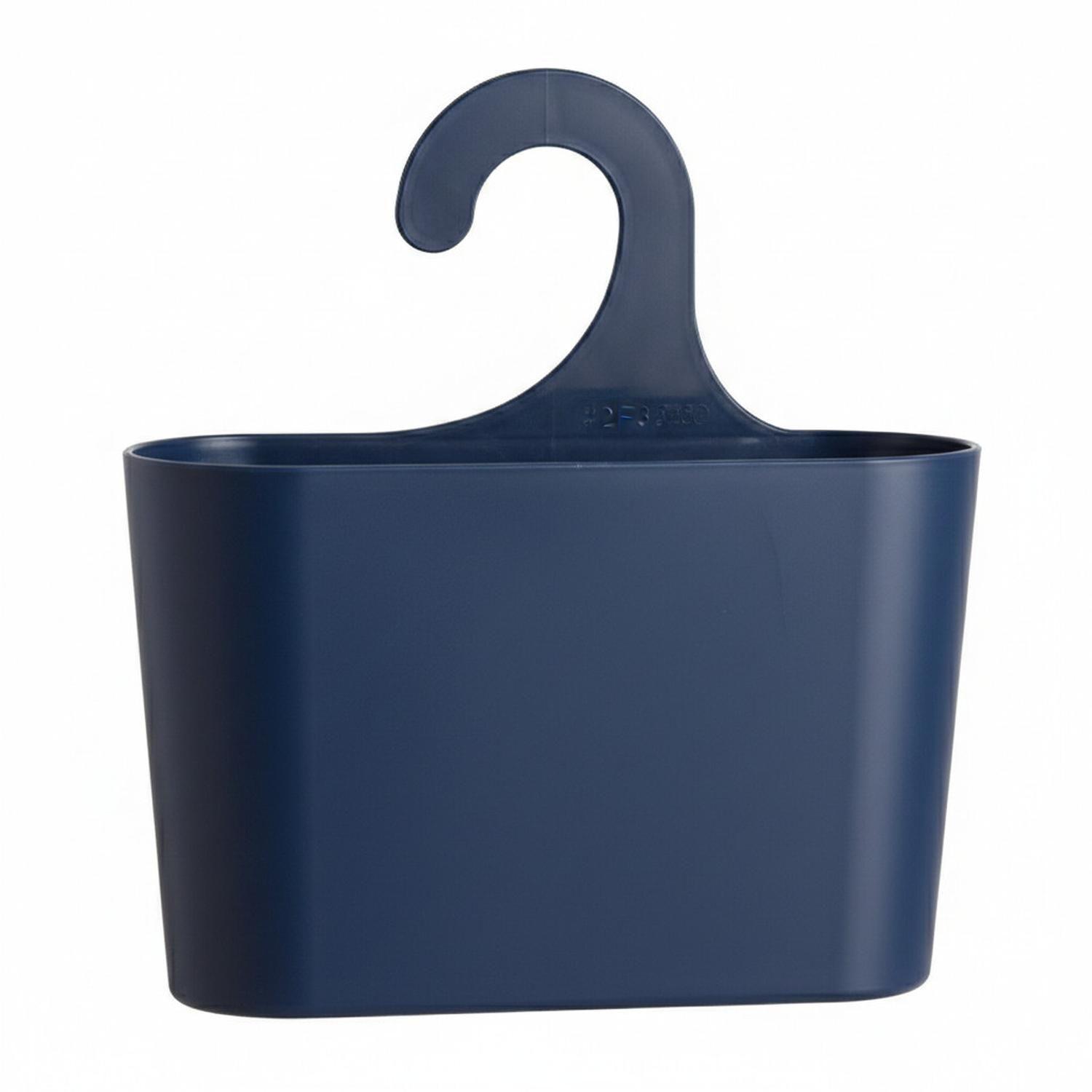 Canasto Plástico Baño Azul-2