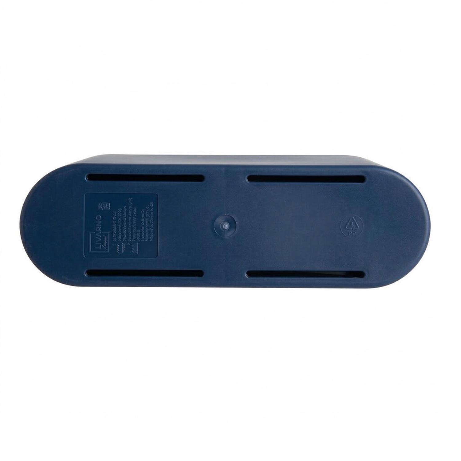 Canasto Plástico Baño Azul-3