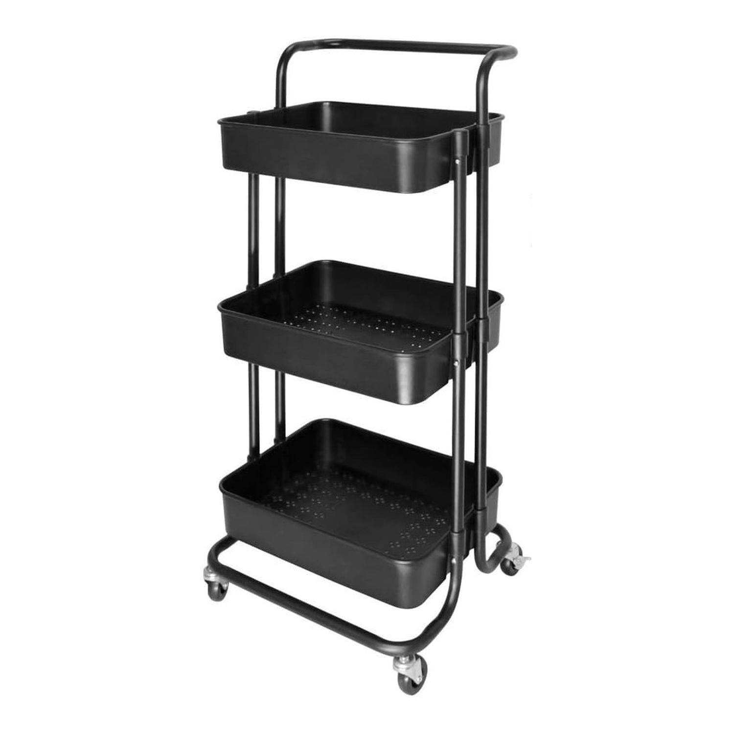 Carrito De Almacenamiento 3 Niveles Con Rueda-3