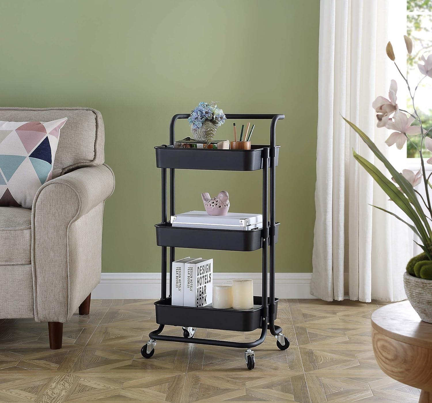 Carrito De Almacenamiento 3 Niveles Con Rueda-6