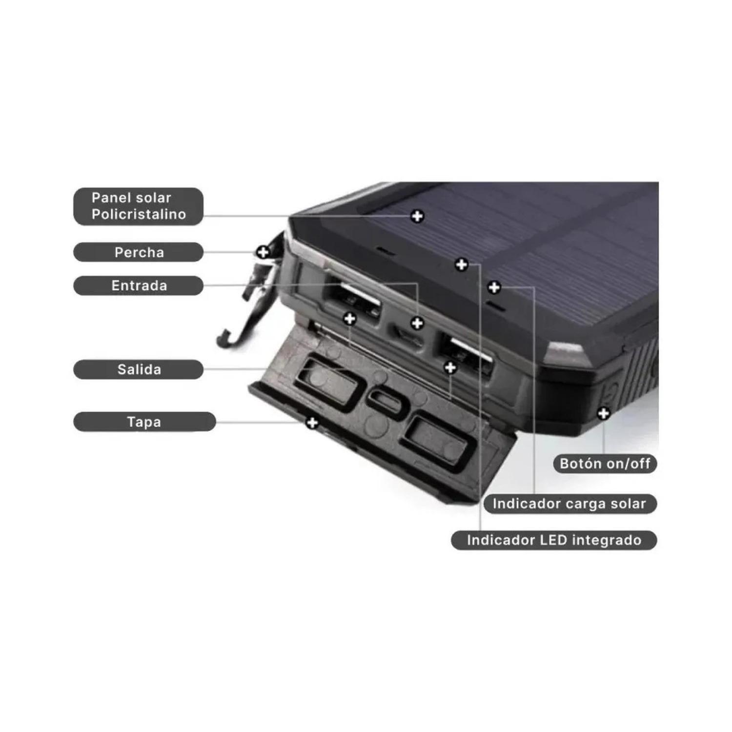 Set Ollas Camping 10 Piezas + Cargador Solar Power Bank-8
