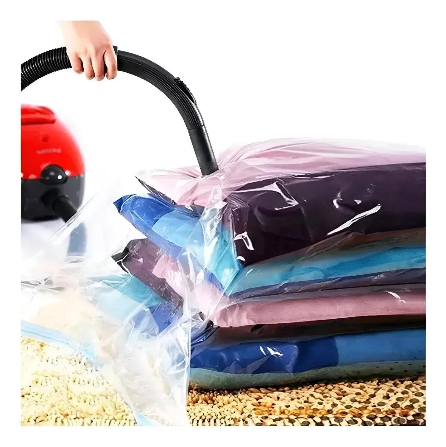 Pack 2 Bolsas Al Vacio Ahorro Espacio Para Ropa con Valvula-2