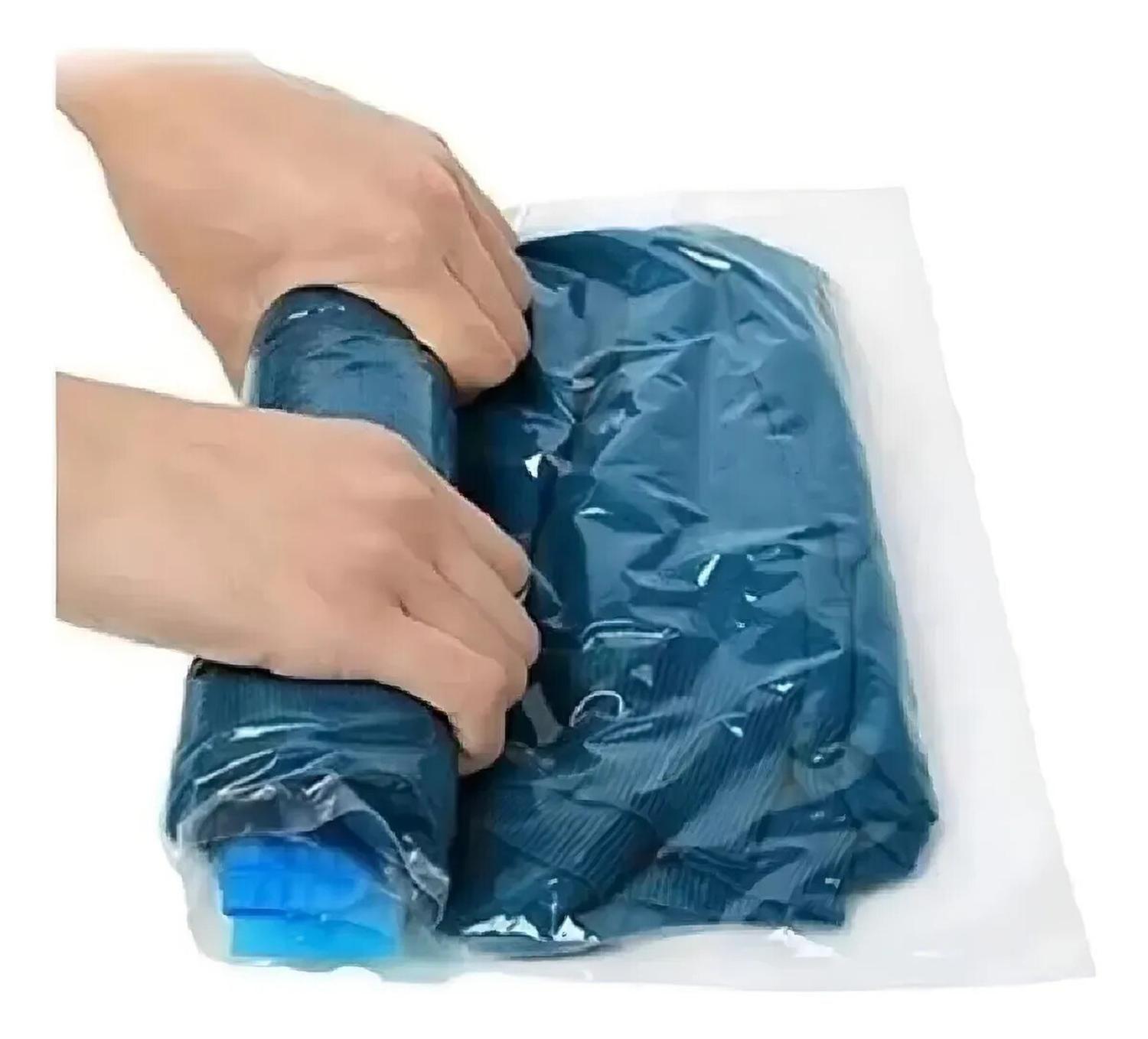 Pack 2 Bolsas Al Vacio Ahorro Espacio Para Ropa con Valvula-4