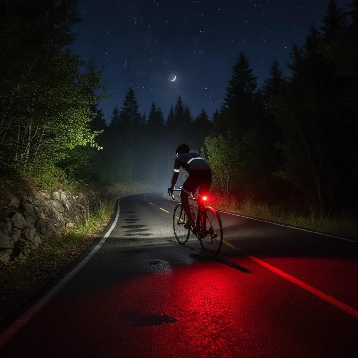 Luz Led Trasera Bicicleta Solar Contra Agua Recargable-2