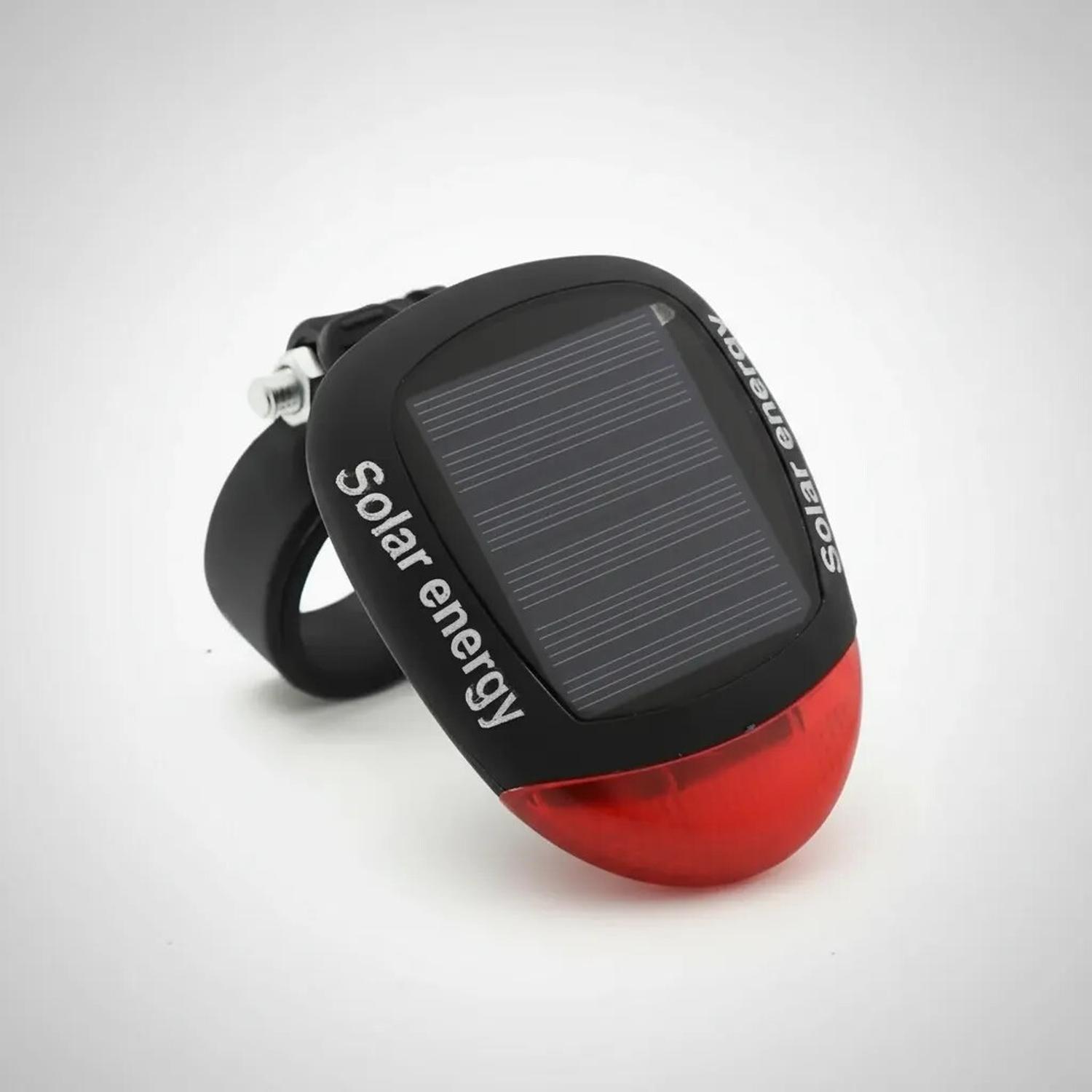 Luz Led Trasera Bicicleta Solar Contra Agua Recargable-3