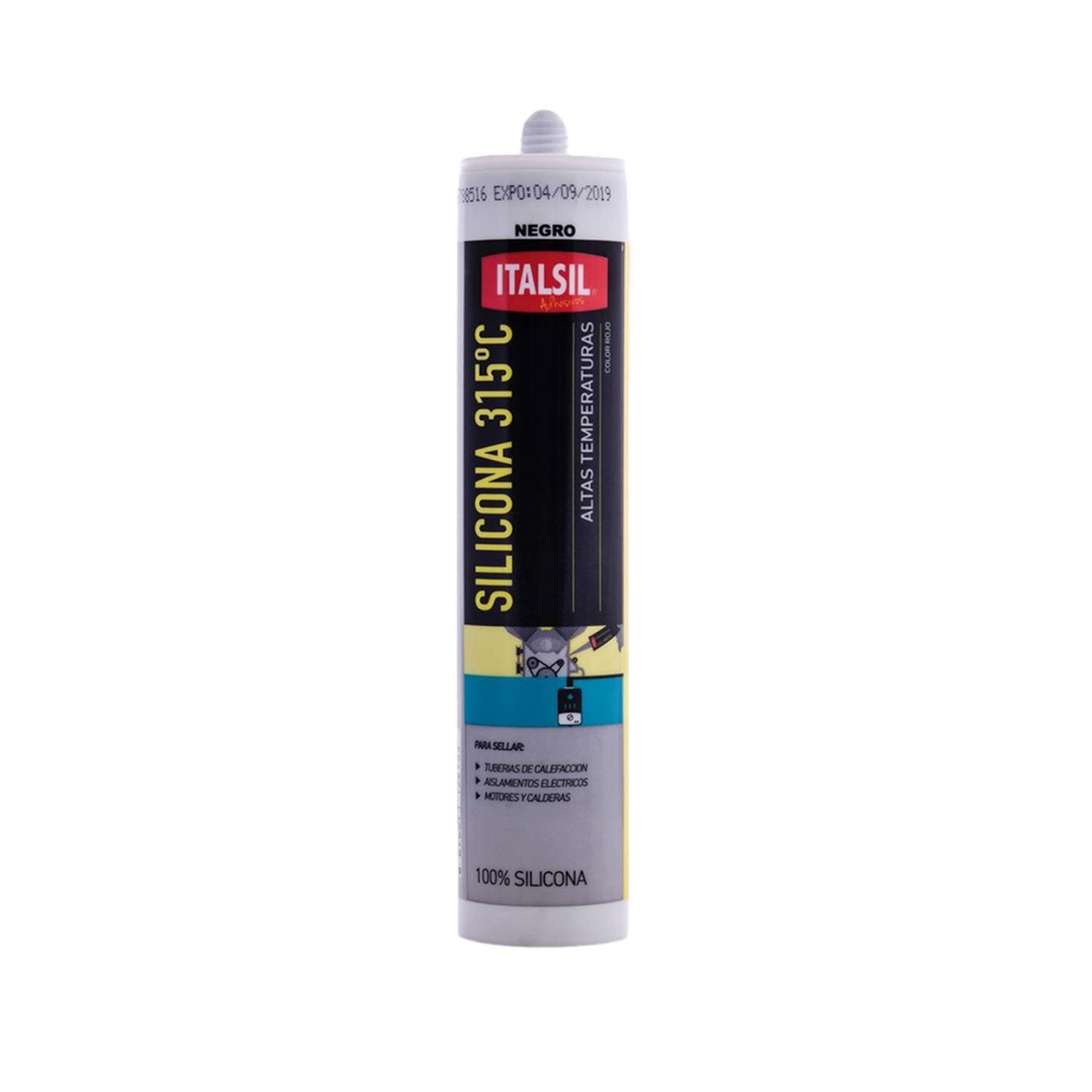 Silicona Alta Temperatura Rtv Color Negro ITALSIL-0