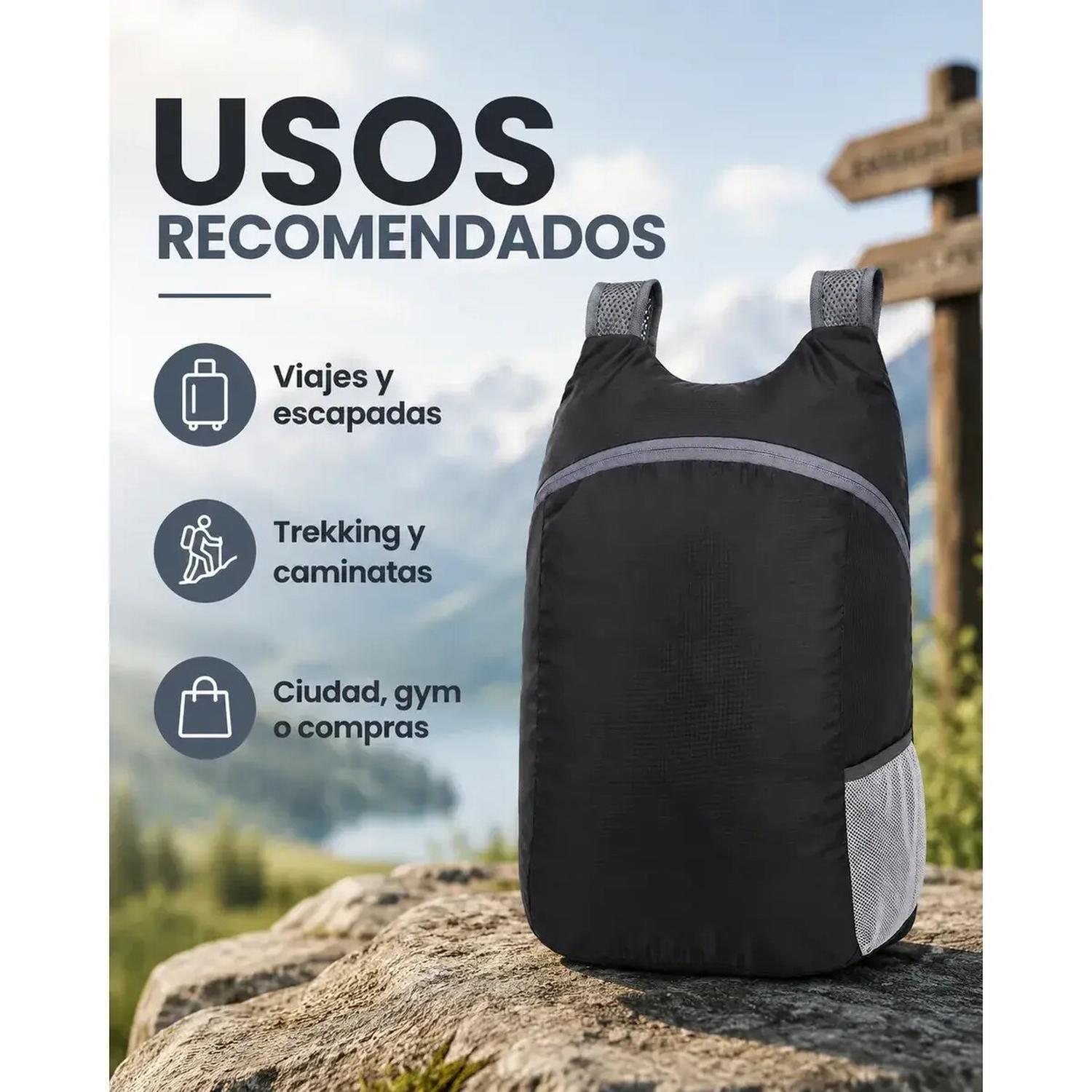Mochila Ultra Compacta Impermeable 17 Lts-2