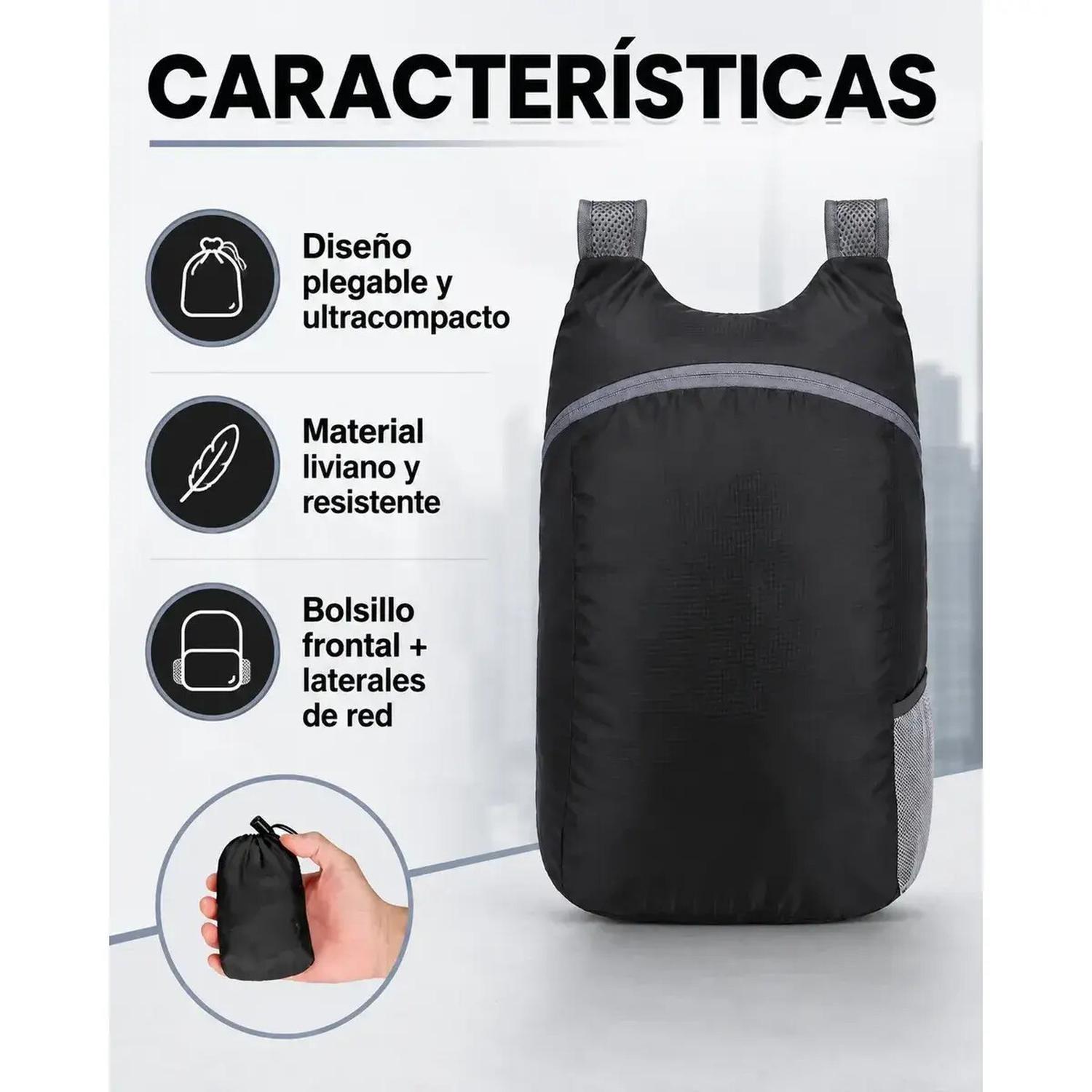 Mochila Ultra Compacta Impermeable 17 Lts-3