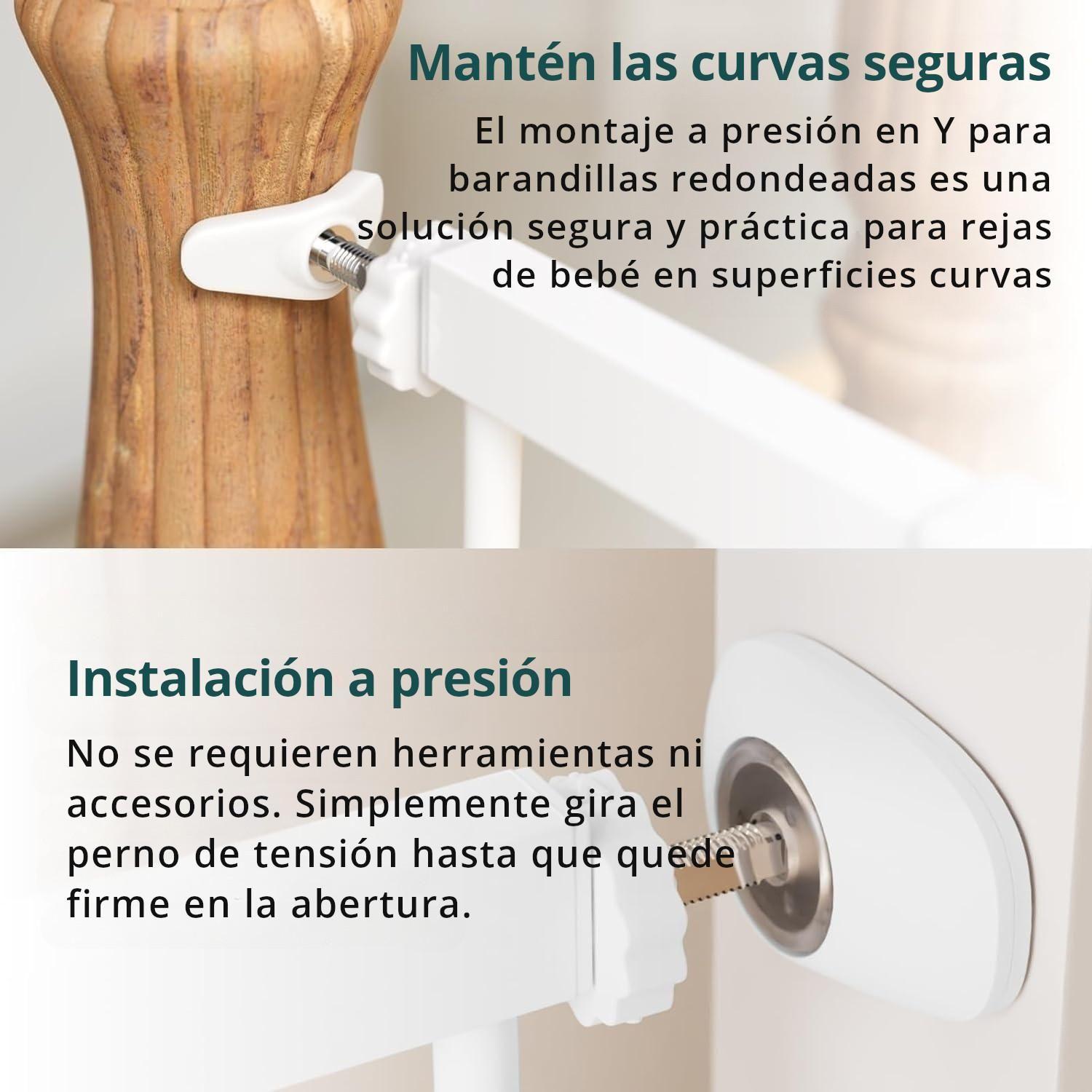 Reja De Seguridad Escalera Puerta Bebés Y Mascotas-4