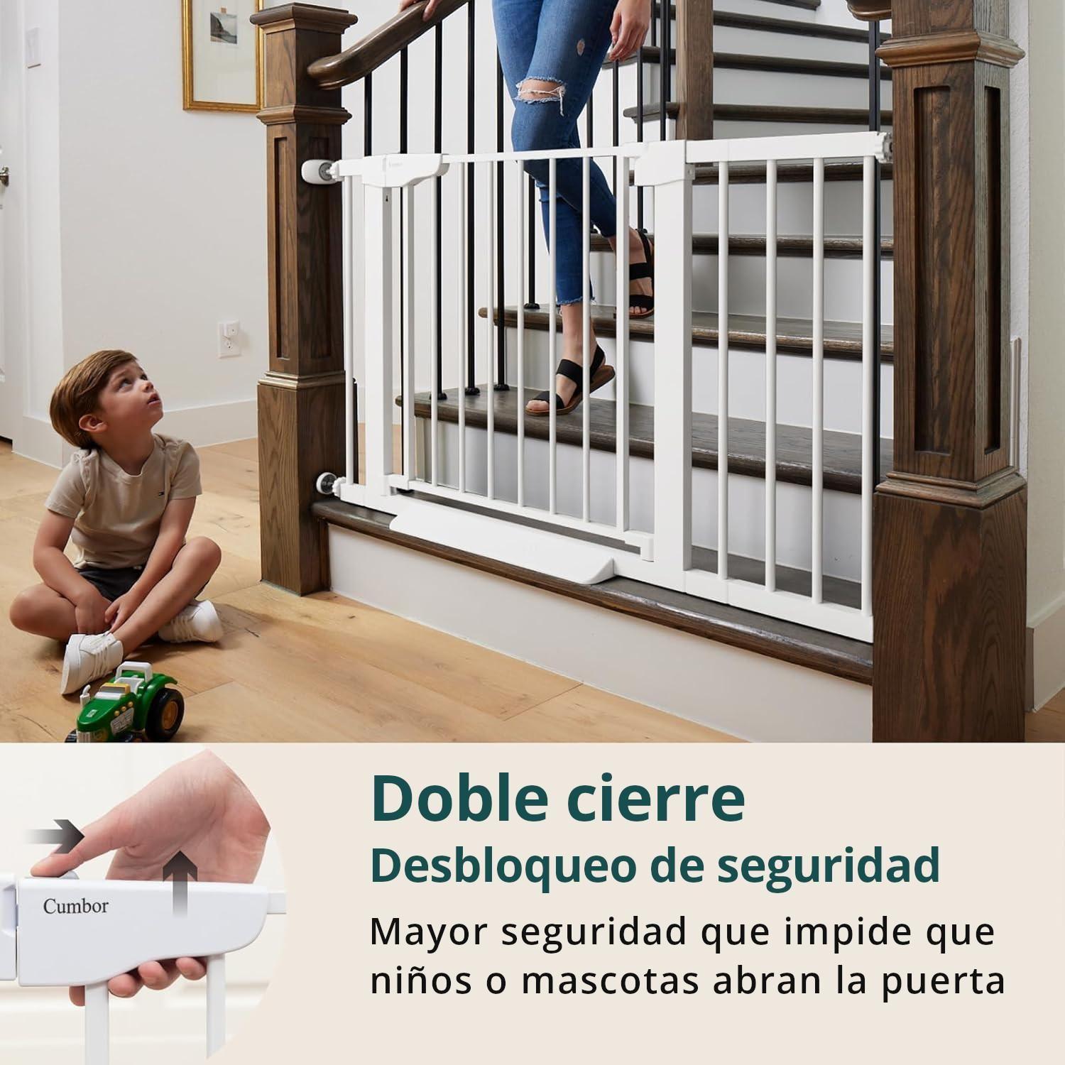 Reja De Seguridad Escalera Puerta Bebés Y Mascotas-5