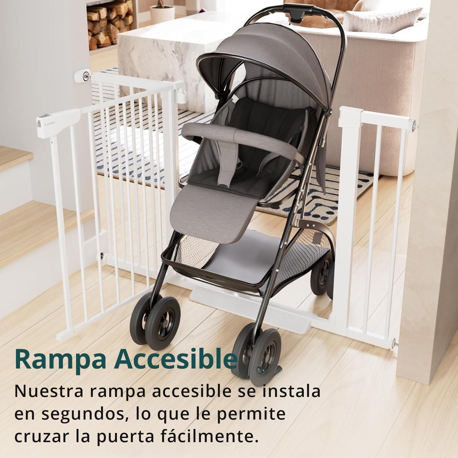 Reja De Seguridad Escalera Puerta Bebés Y Mascotas-6