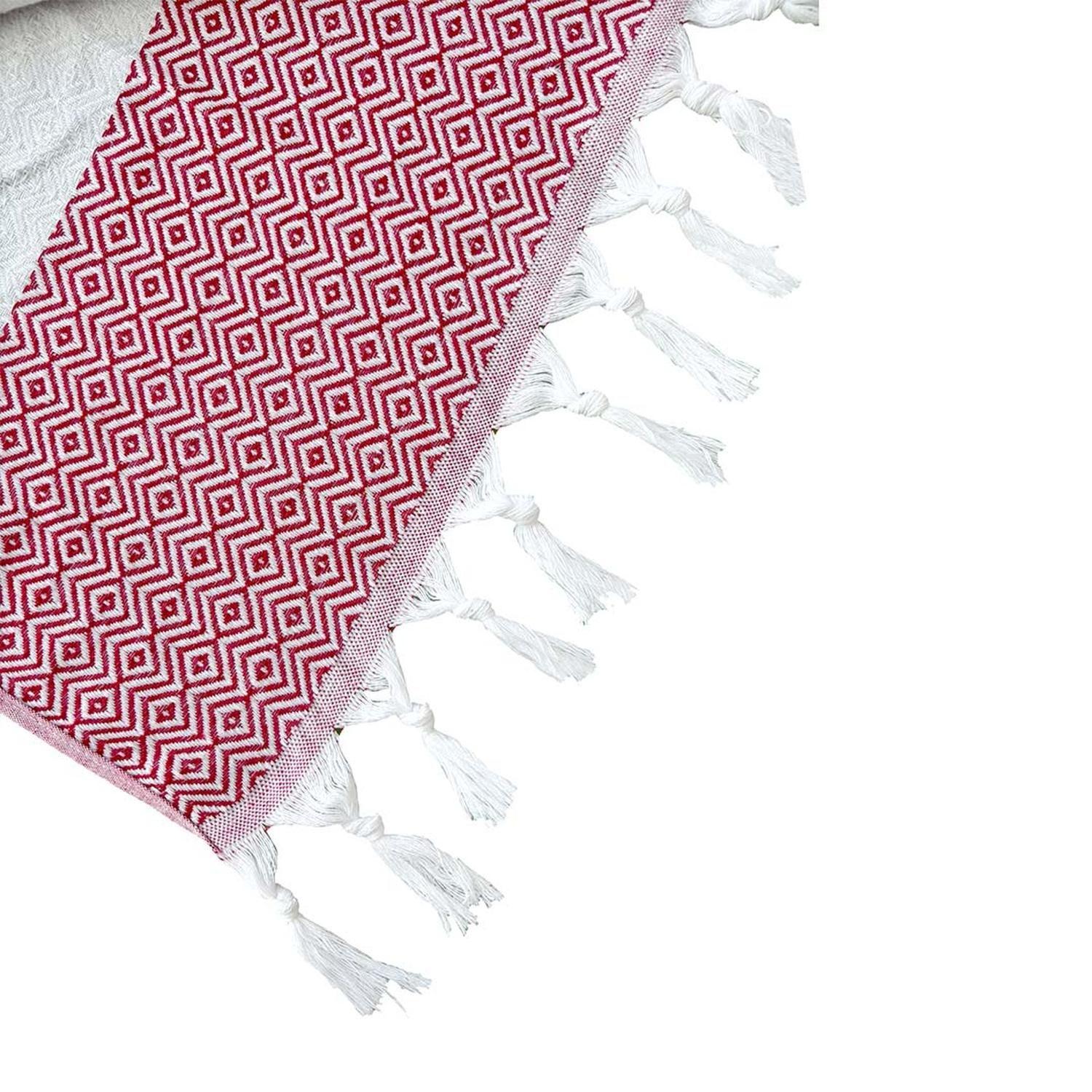 Toalla Turca Oman Diamond Red-4