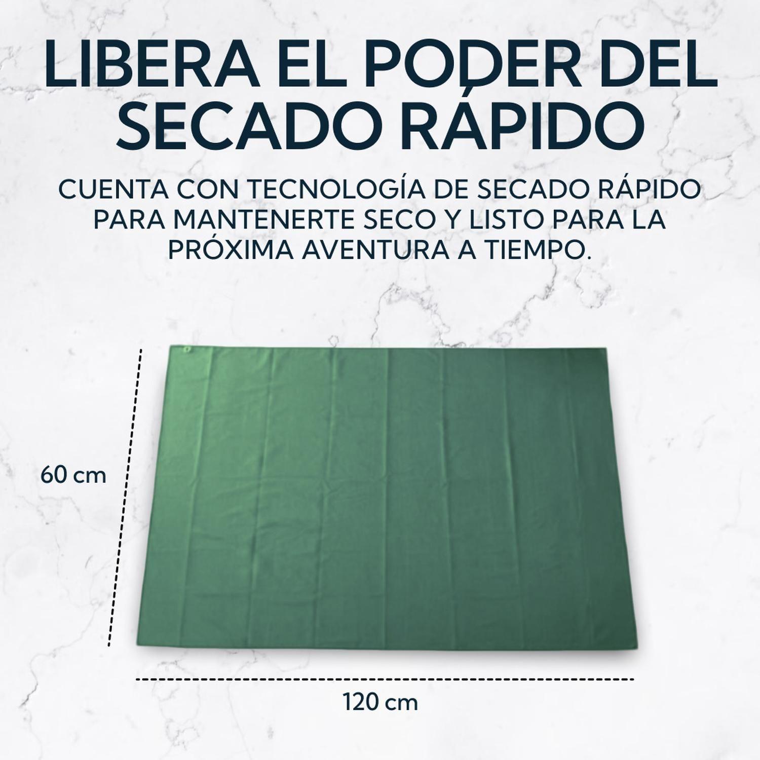 Pack 2 Toallas Microfibra Terry Verde-3
