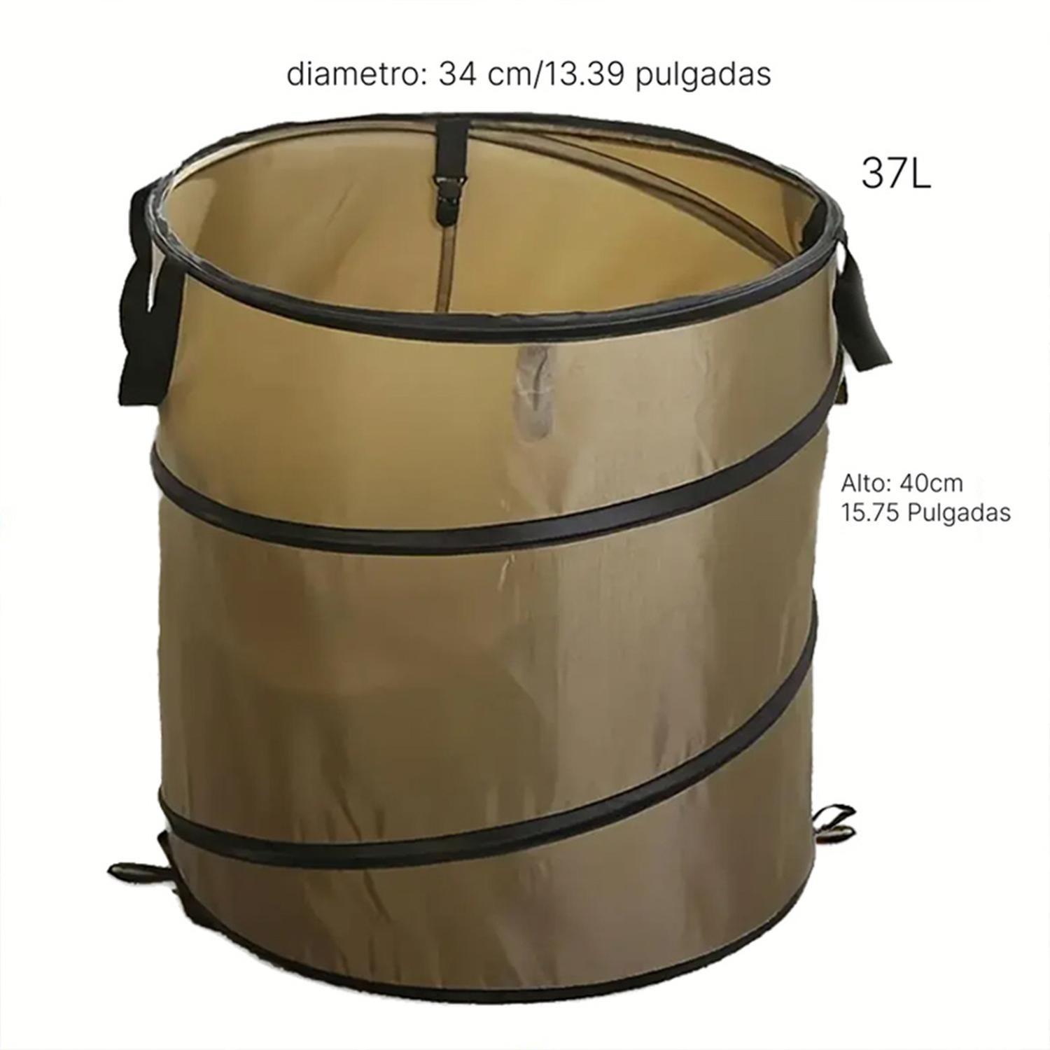 Basurero Plegable Cafe-4