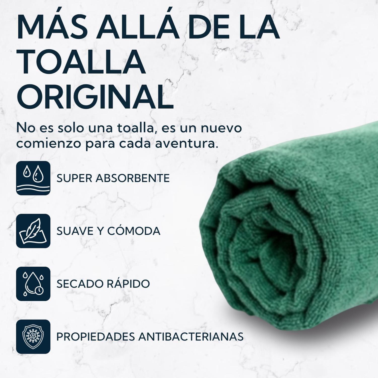 Toalla Microfibra Terry Verde-2