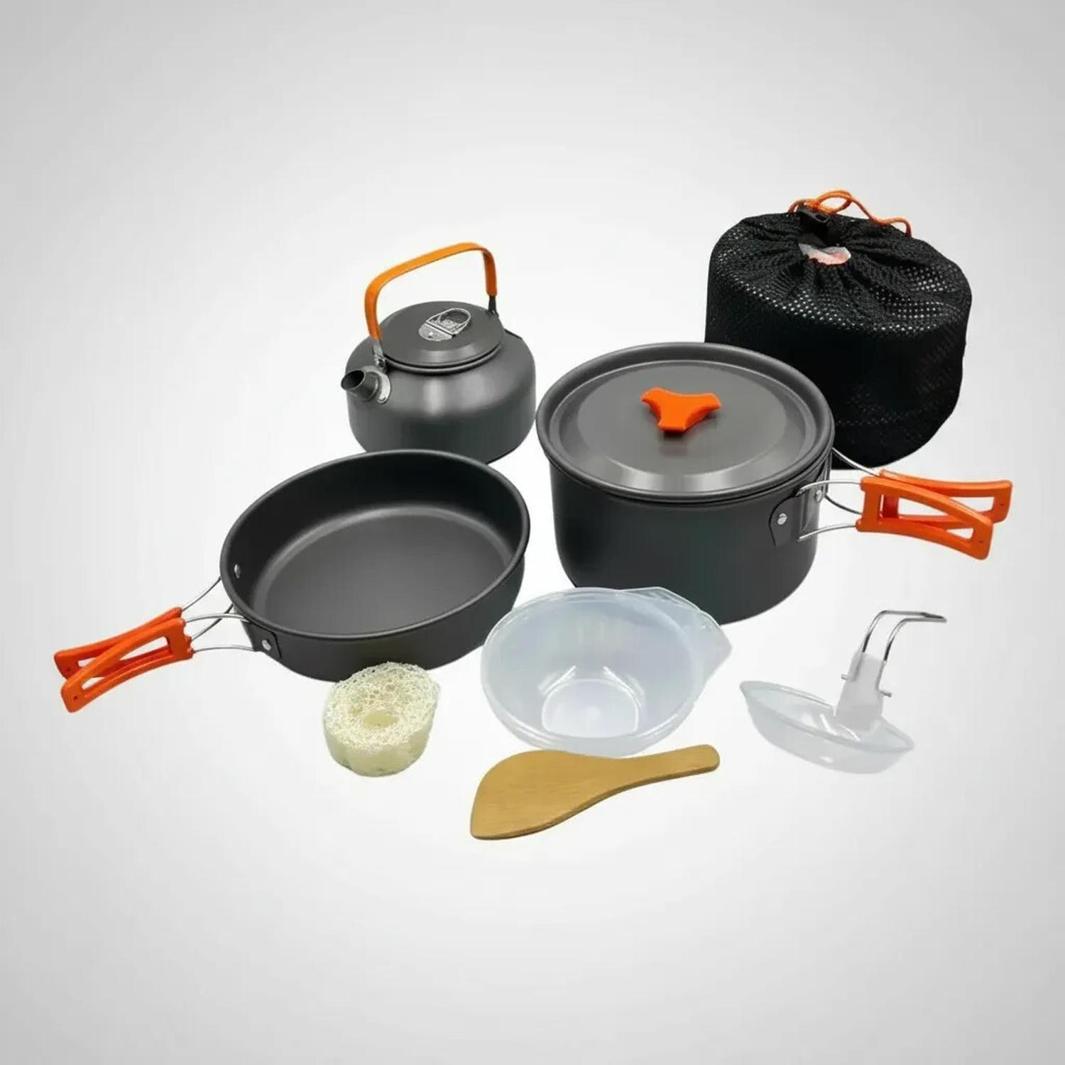 Set Ollas Camping 7 Piezas Aluminio Cocina Portátil-6