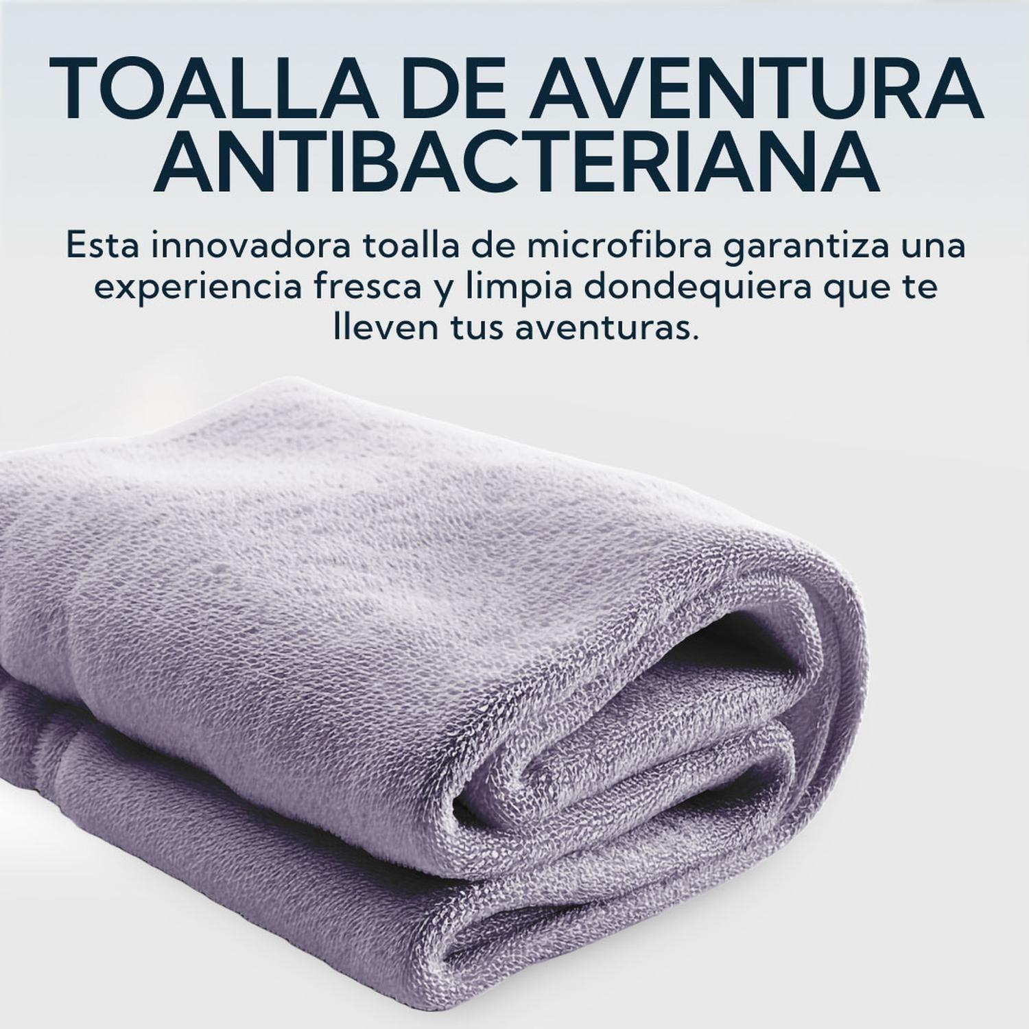 Toalla Extra Grande Microfibra Terry Gris 2 Unidades-2