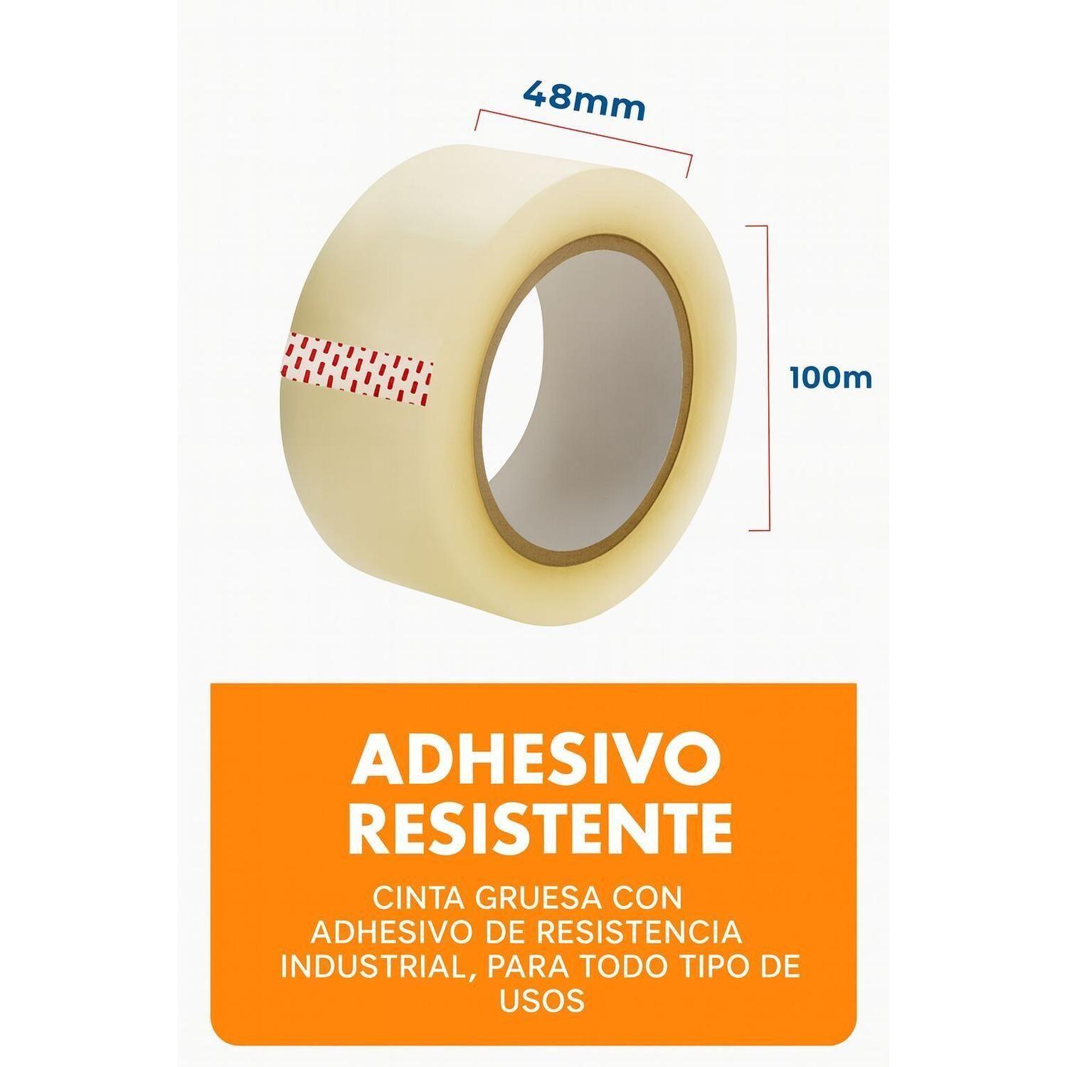 Cinta de Embalaje 48 mm X 100 m – Caja 16 Unidades-4