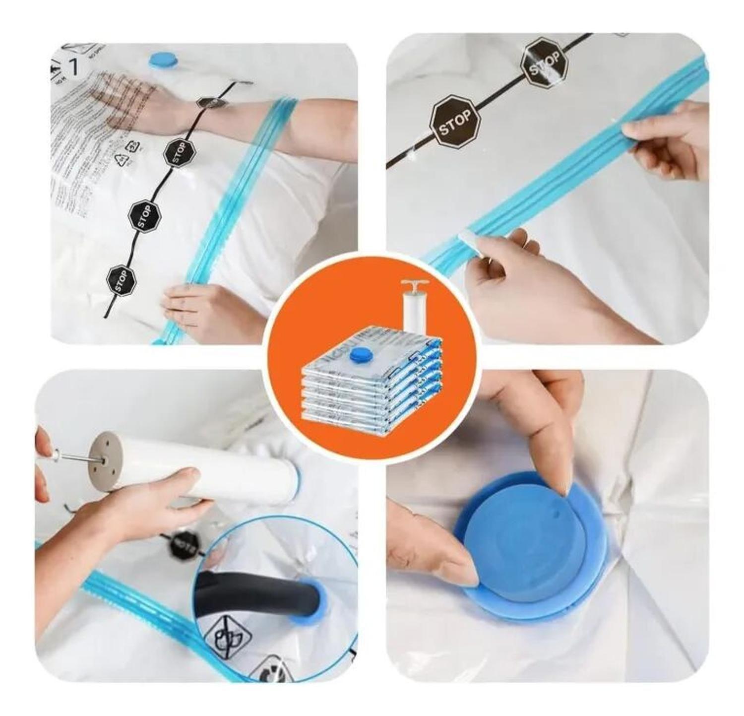 Bolsas Al Vacio Para Ropa Set 12 + Bomba-3