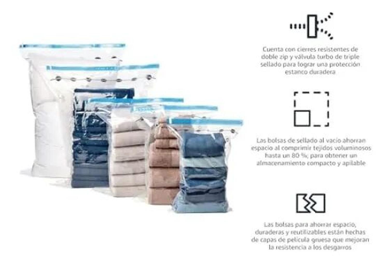 Bolsas Al Vacio Para Ropa Set 12 + Bomba-6