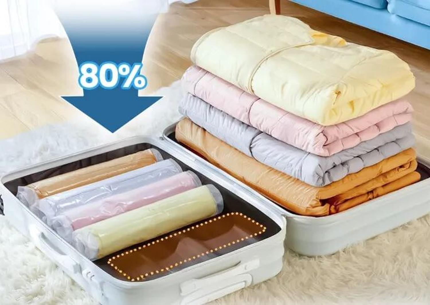 Bolsas Al Vacio Para Ropa Set 12 + Bomba-9