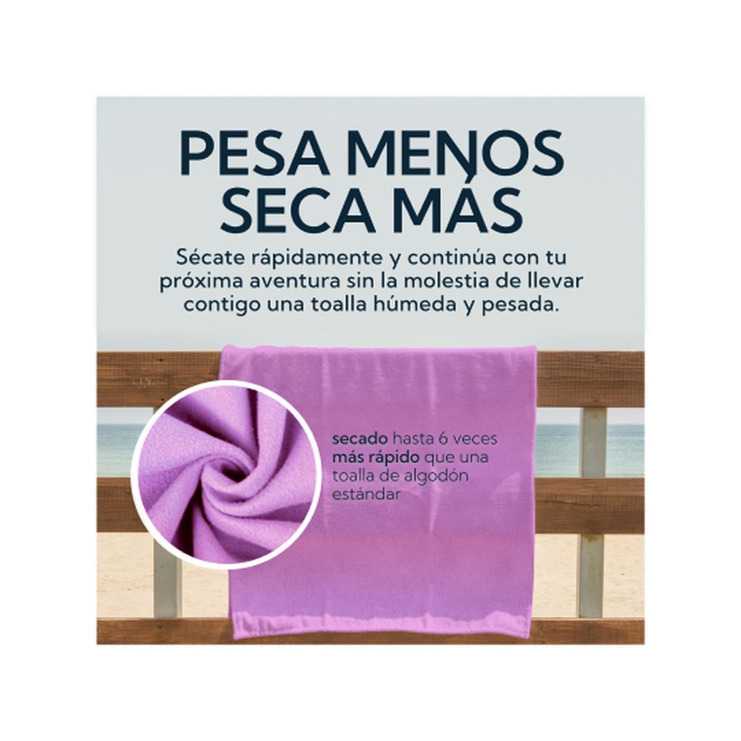 Toalla Microfibra Suede Morada Secado Rapido Baño Viaje-3