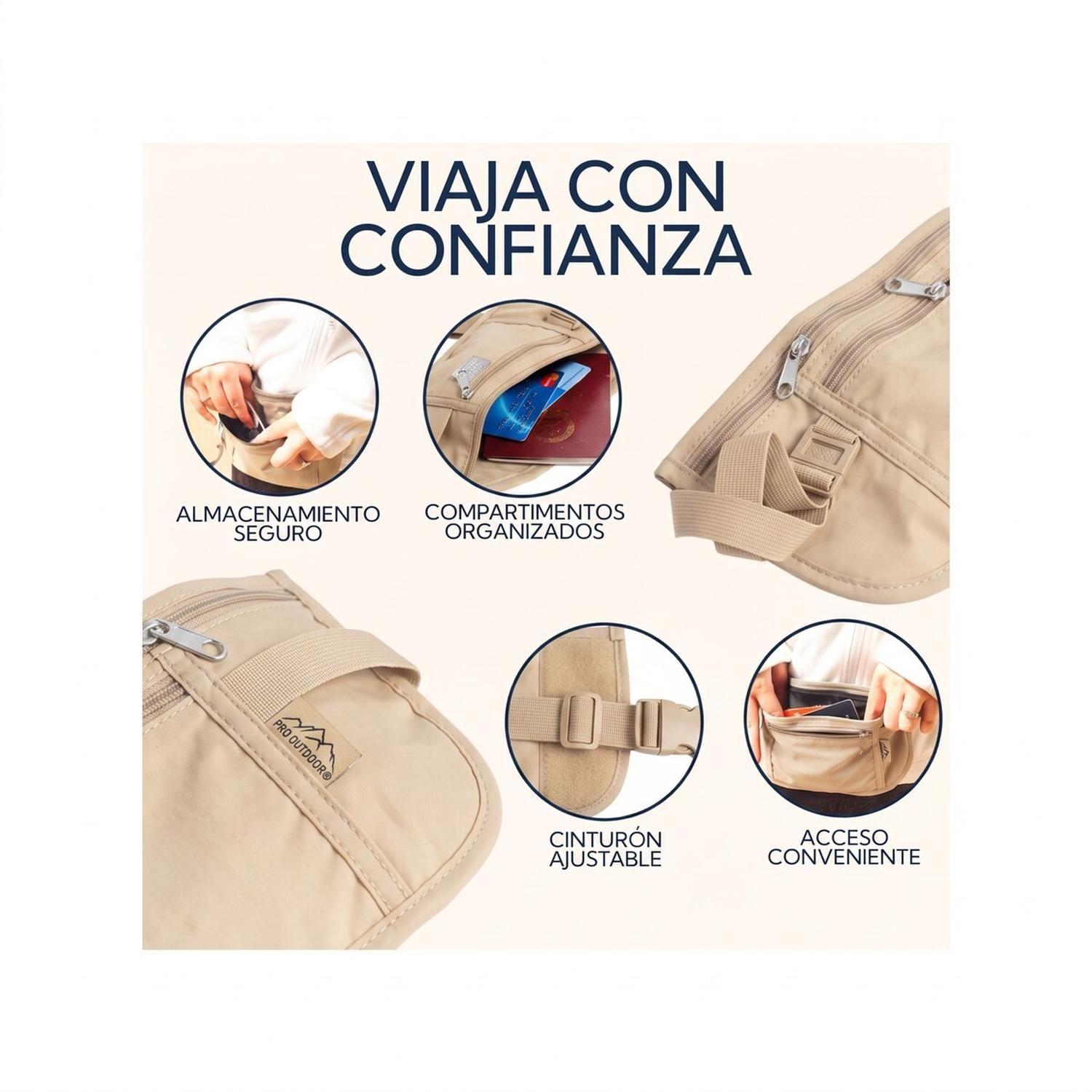 Banano Para Viajes Pro Outdoor Beige-2