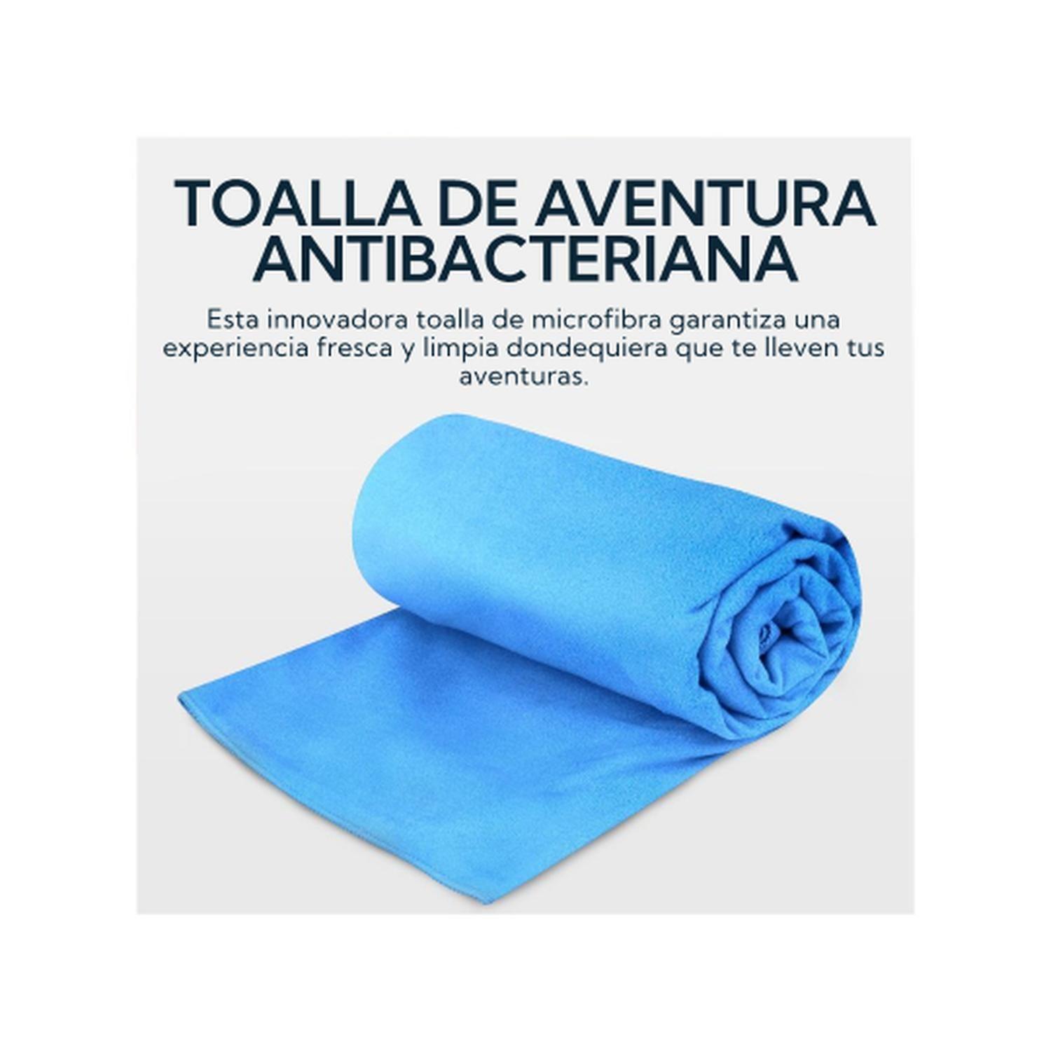 Pack 2 Toallas Microfibra Suede Azul-3