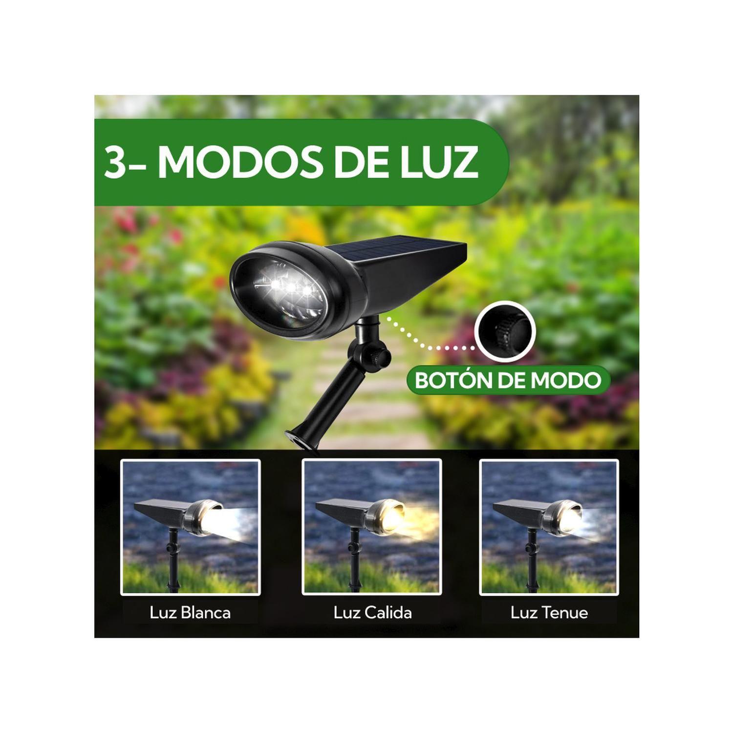 Foco Estaca Para Exterior Led Solar Contra Agua-7