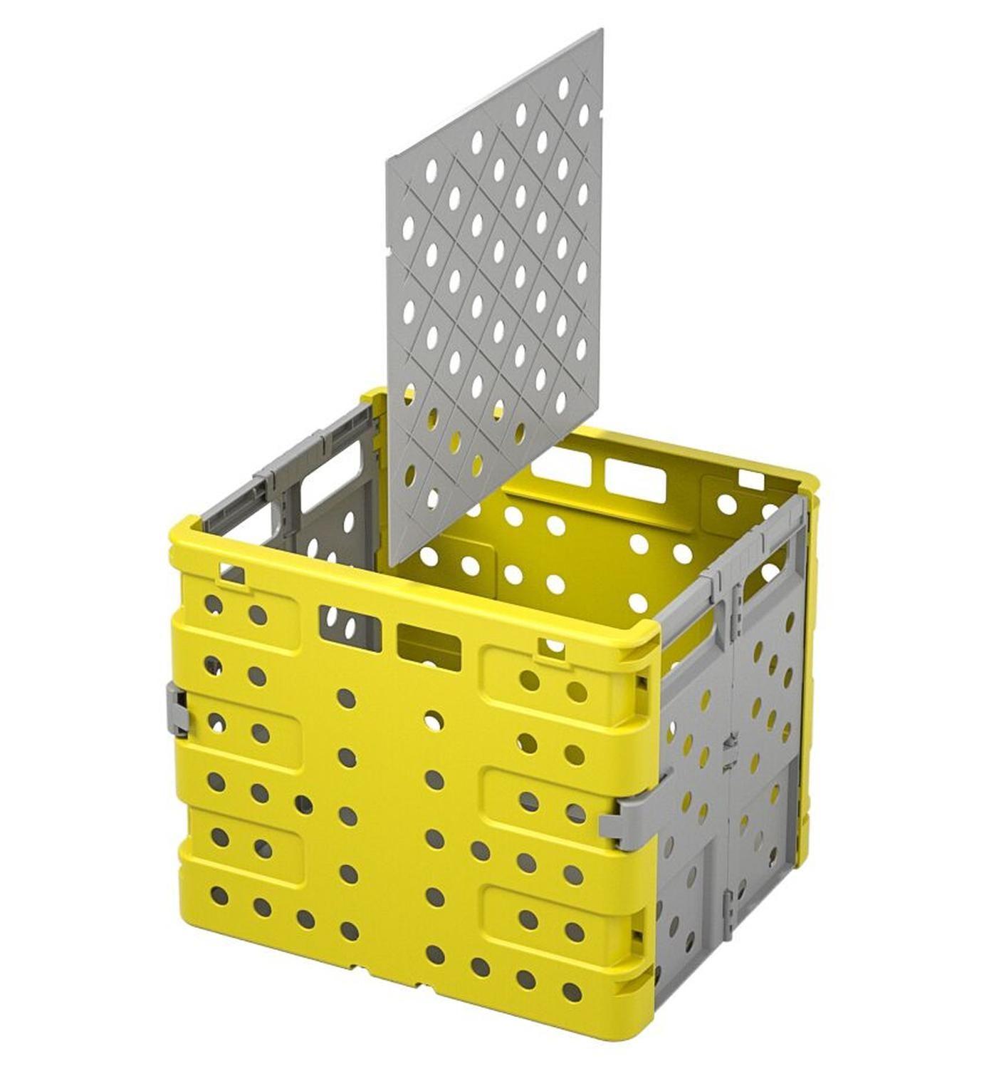 Canasto Plastico Plegable Multiuso Para Ropa-3