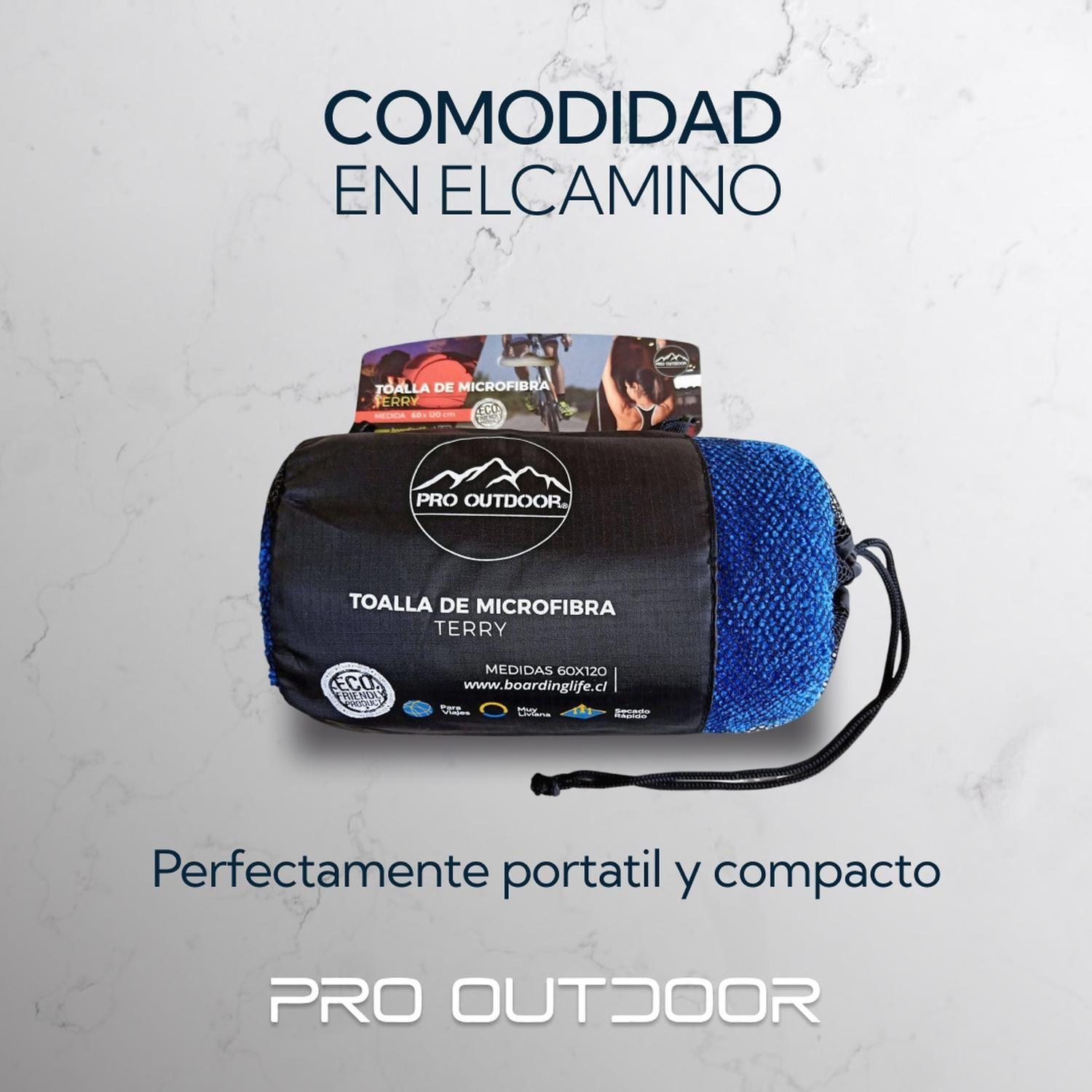 Pack 2 Toallas Microfibra Terry Azul-1