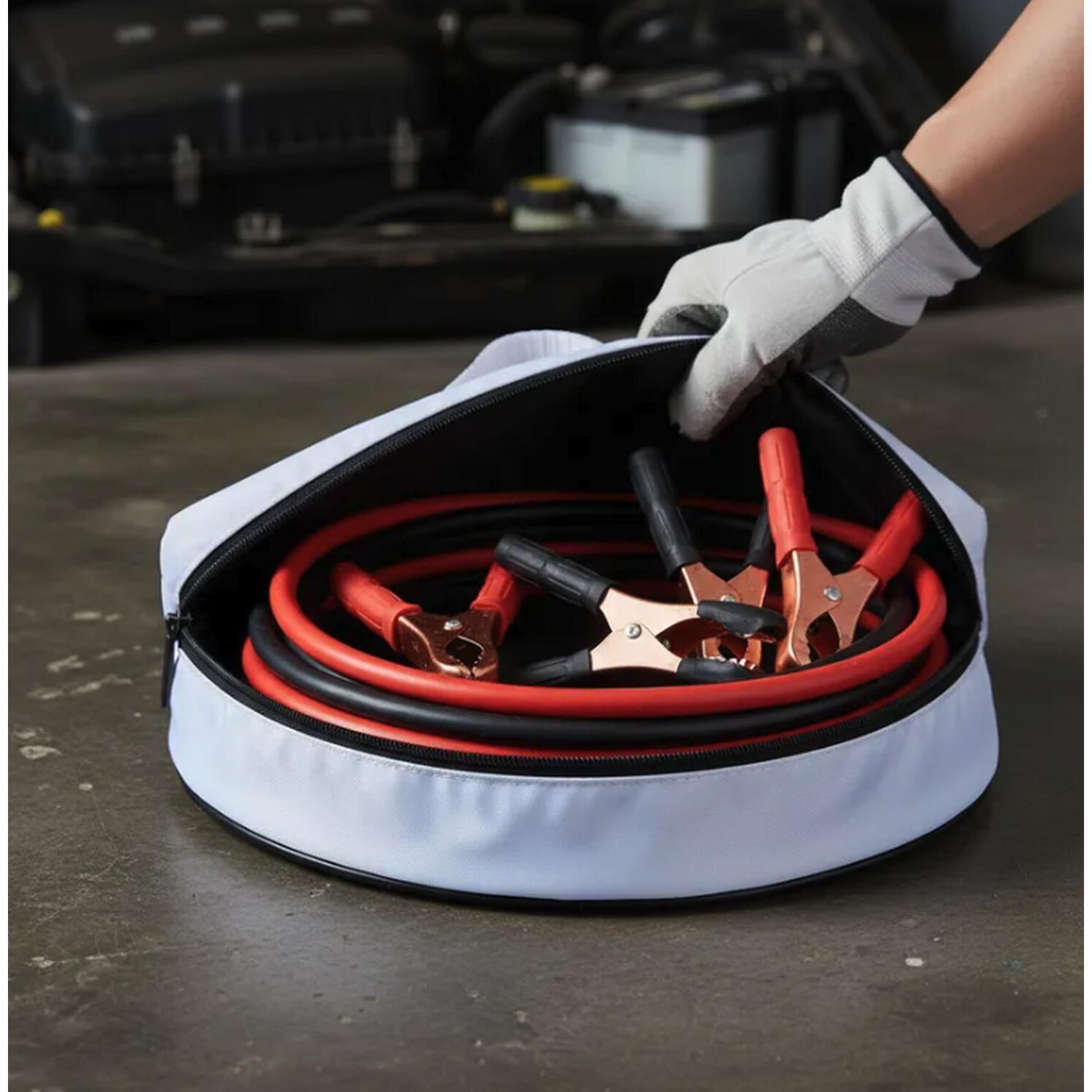 Cable Para Puente Roba Corriente Automovil + Cinta Remolque 3 Toneladas-5