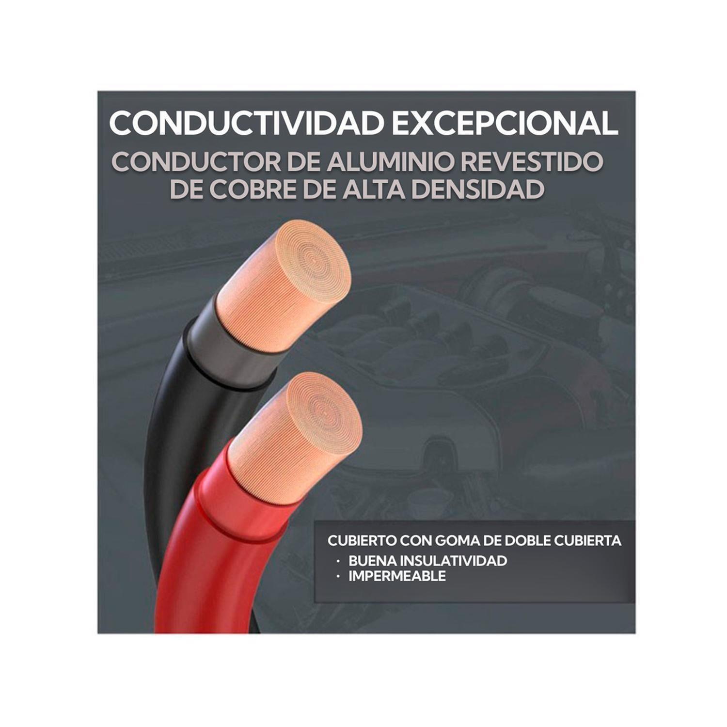 Cable Para Puente Roba Corriente Automovil + Cinta Remolque 3 Toneladas-9