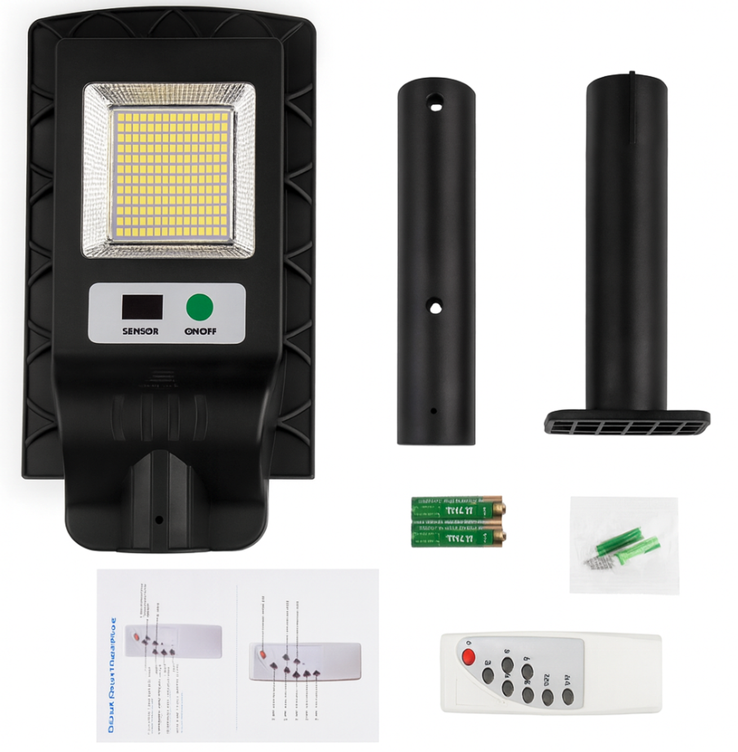 Pack 2 Luminaria Led 50 W Solar Contra Agua-2