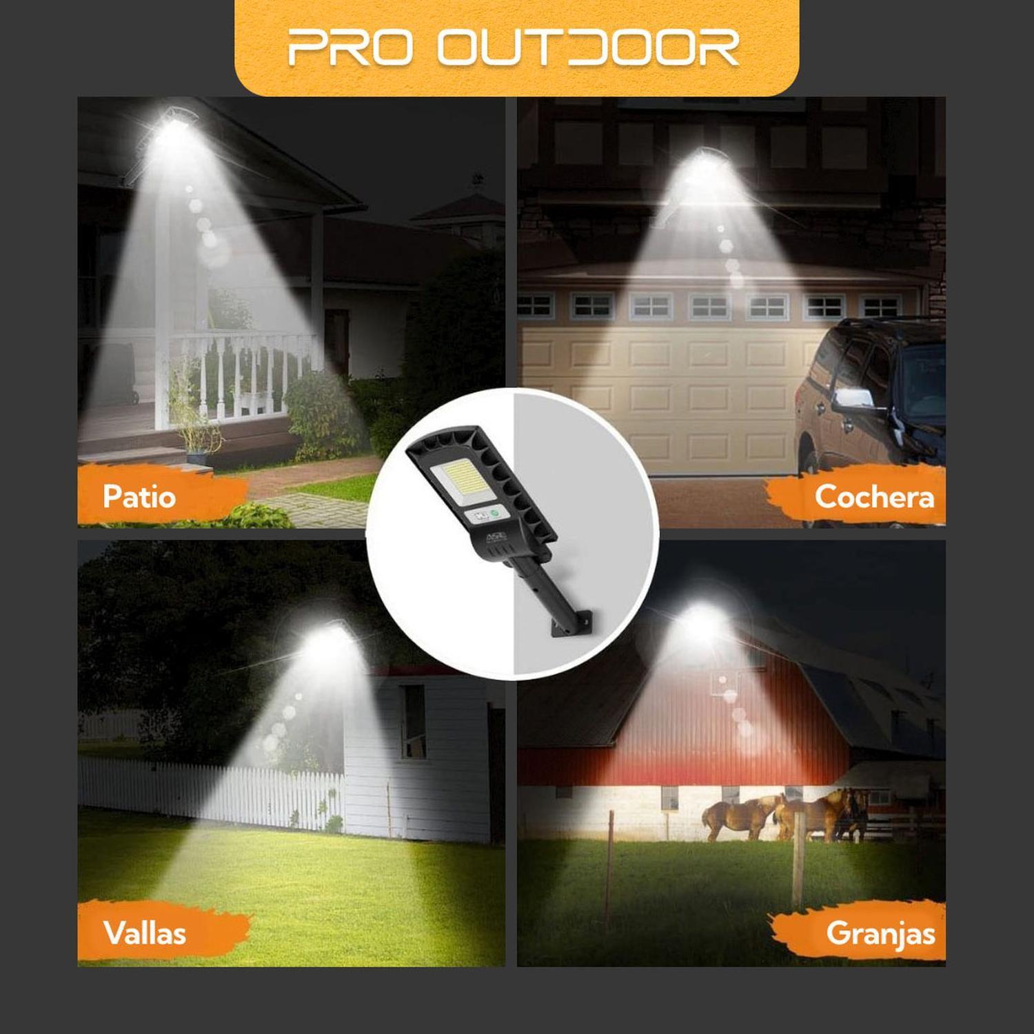 Pack 2 Luminaria Led 50 W Solar Contra Agua-9