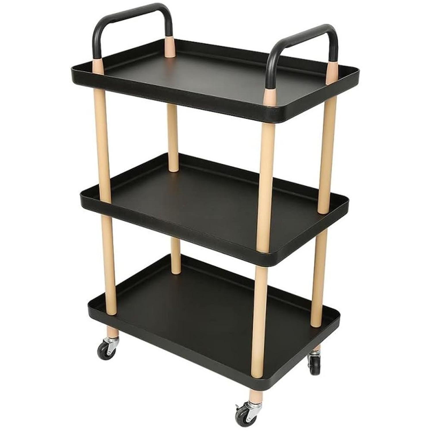 Carrito De Almacenamiento Multiuso 3 Niveles Con Rueda-2