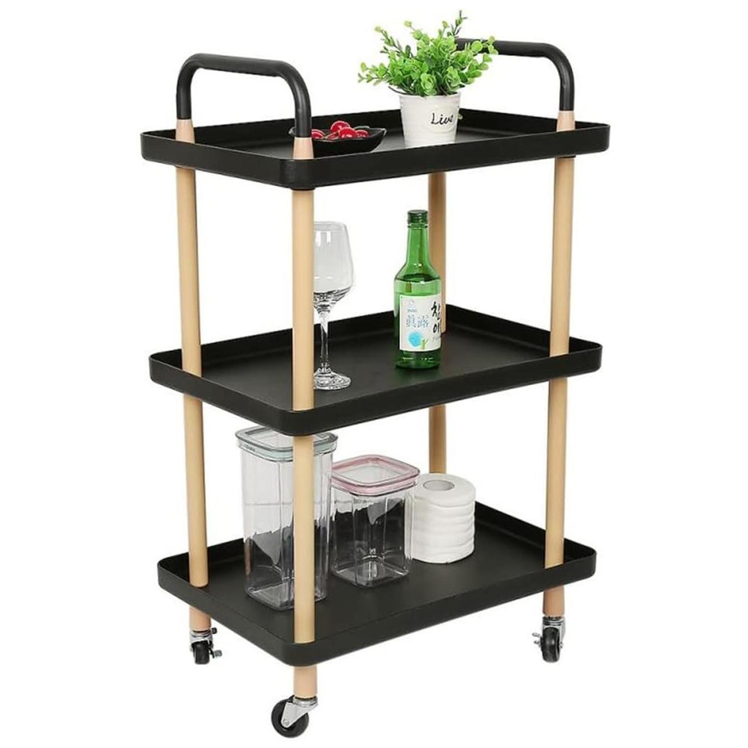 Carrito De Almacenamiento Multiuso 3 Niveles Con Rueda-3